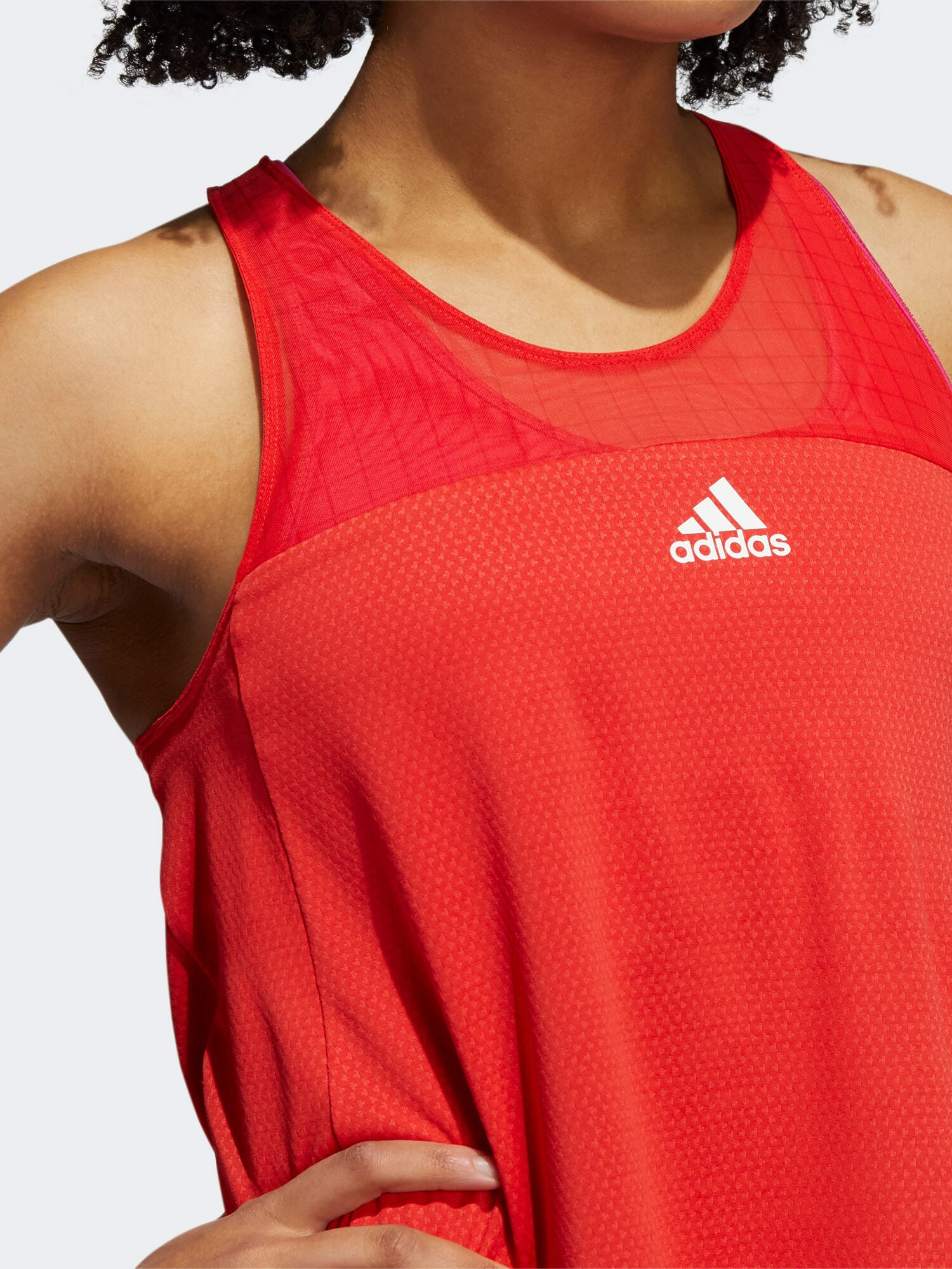 ADIDAS SPORTSWEAR Sport top roșu / alb - Pled.ro