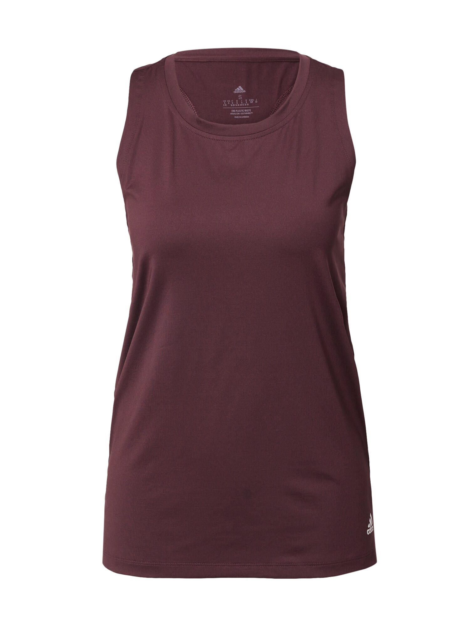 ADIDAS SPORTSWEAR Sport top roșu bordeaux / alb - Pled.ro