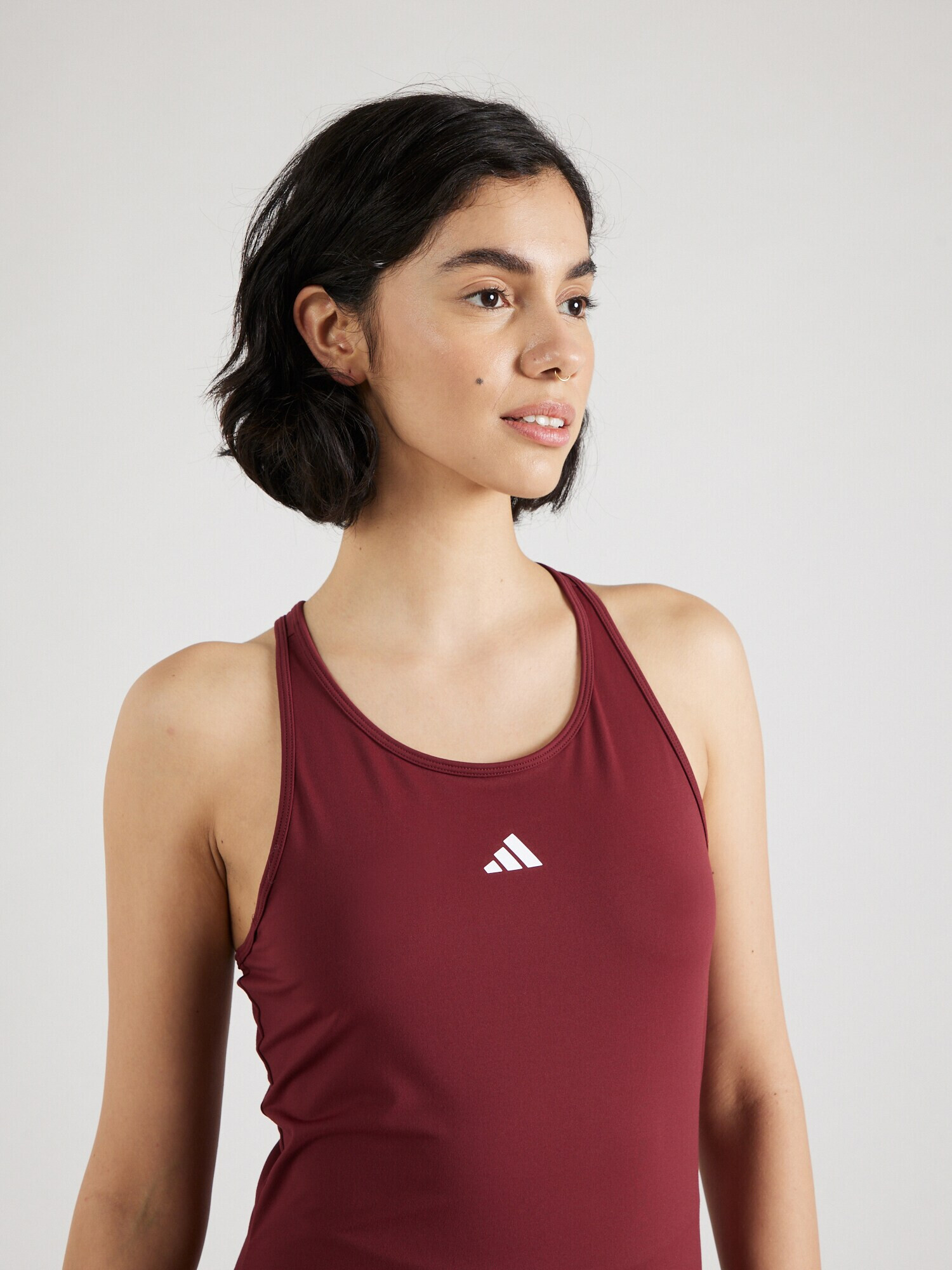 ADIDAS PERFORMANCE Sport top 'Aeroready Train Essentials -Fit ' roșu carmin / alb - Pled.ro