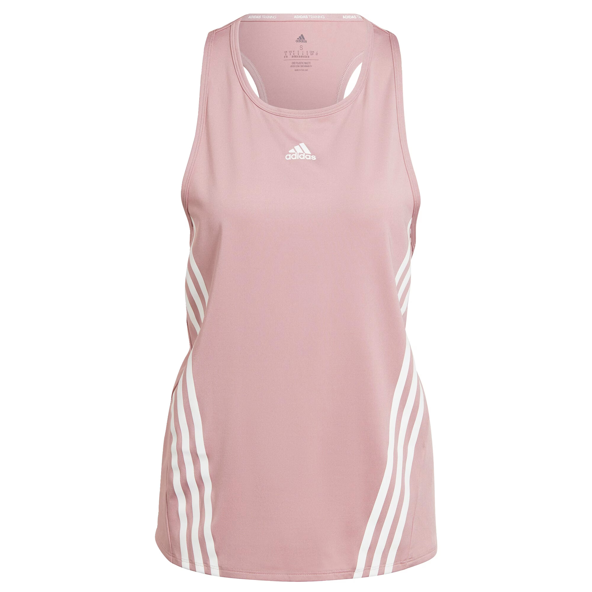 ADIDAS PERFORMANCE Sport top roz pal / alb - Pled.ro