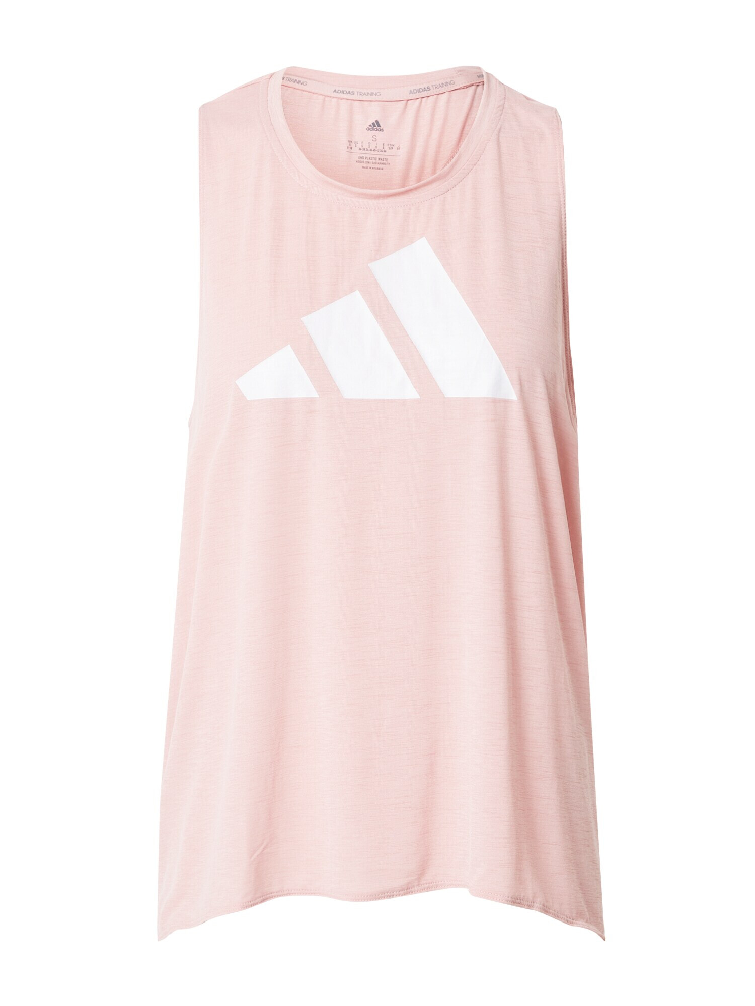 ADIDAS PERFORMANCE Sport top roz pastel / alb - Pled.ro