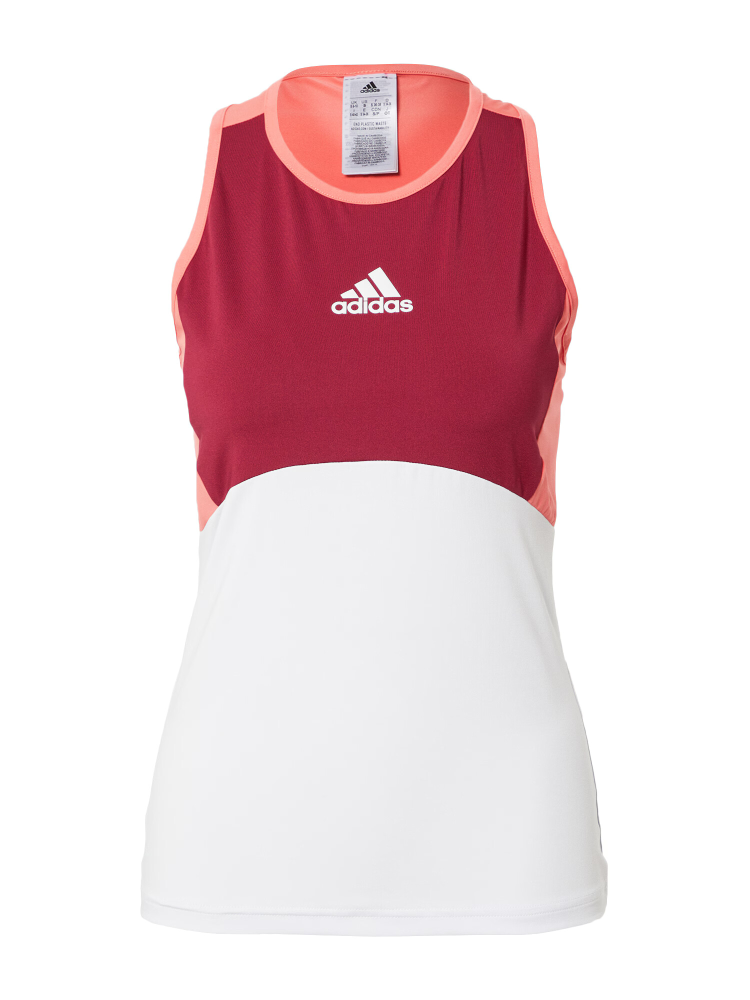 ADIDAS PERFORMANCE Sport top rubiniu / roșu pepene / alb - Pled.ro