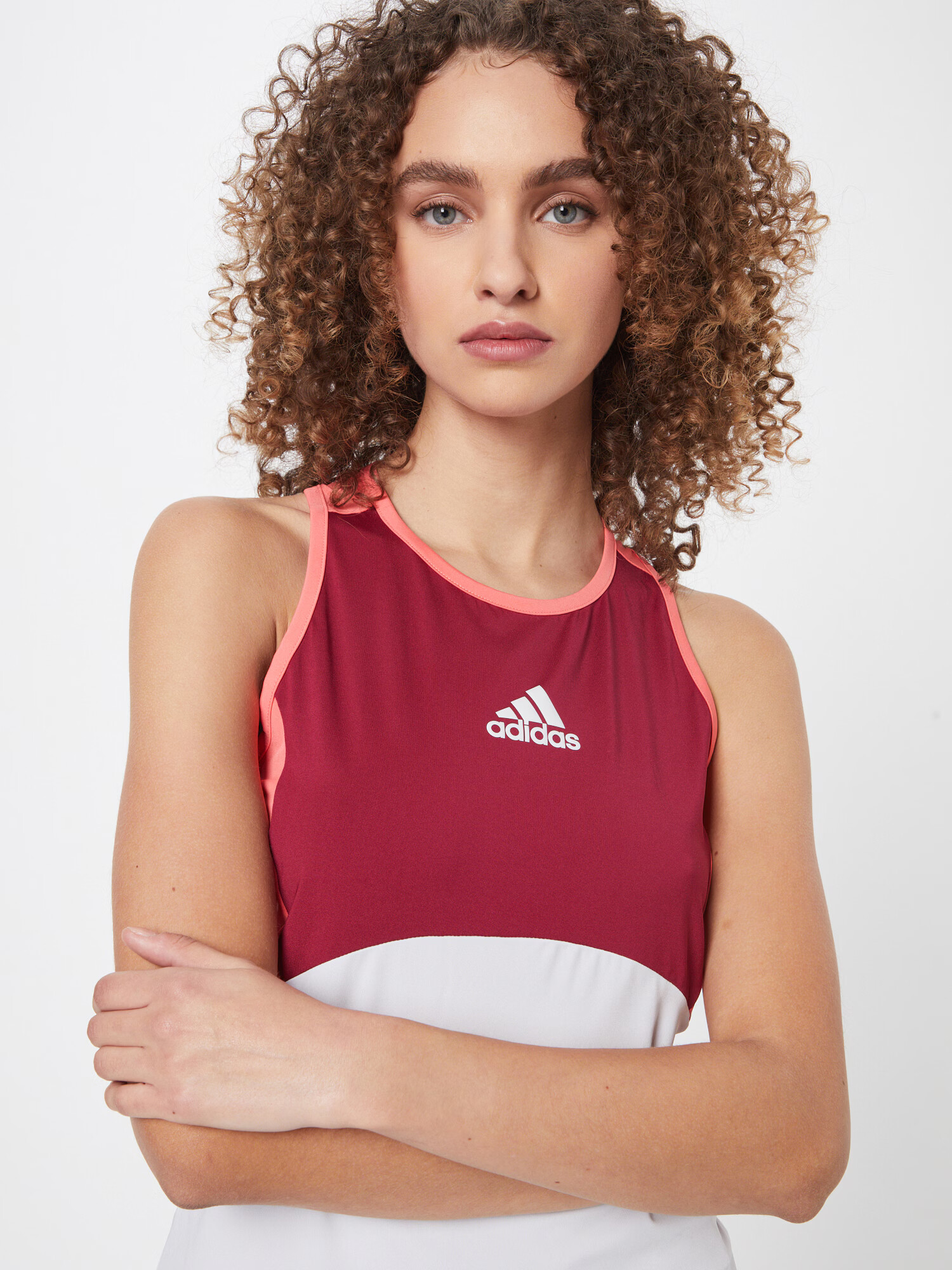 ADIDAS PERFORMANCE Sport top rubiniu / roșu pepene / alb - Pled.ro