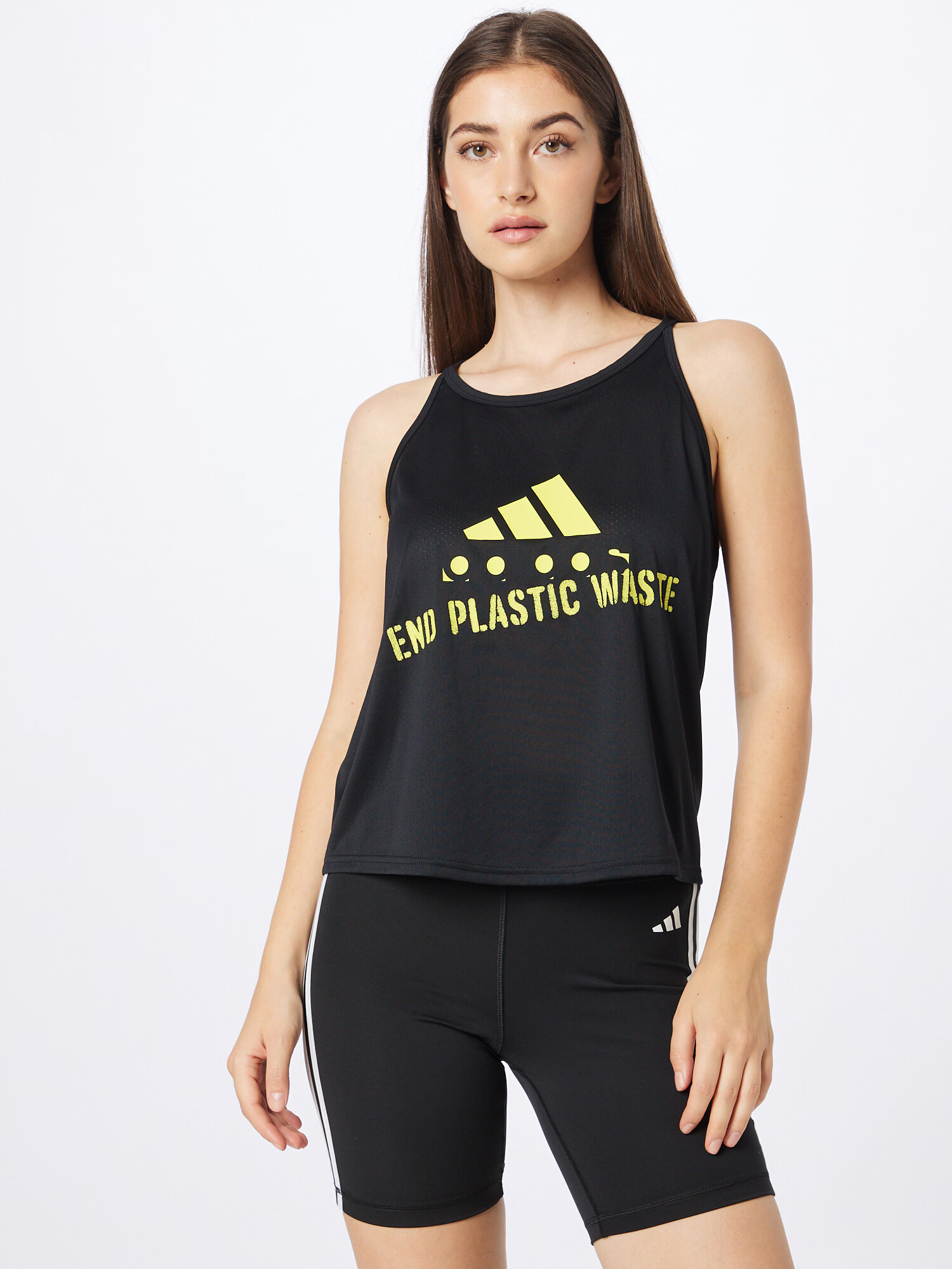 ADIDAS PERFORMANCE Sport top 'Run Fast' galben / negru - Pled.ro