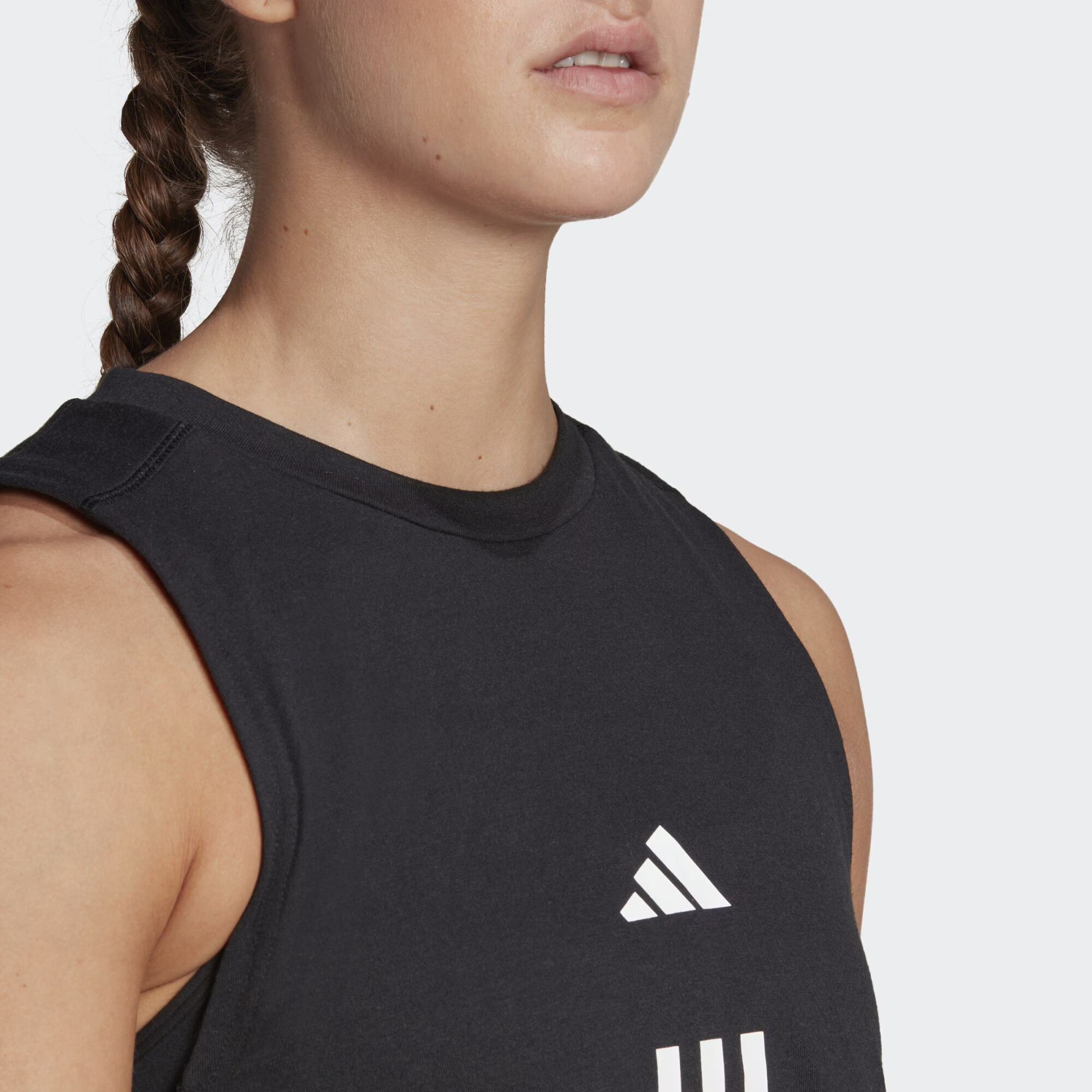 ADIDAS PERFORMANCE Sport top 'Train Essentials' negru / alb - Pled.ro