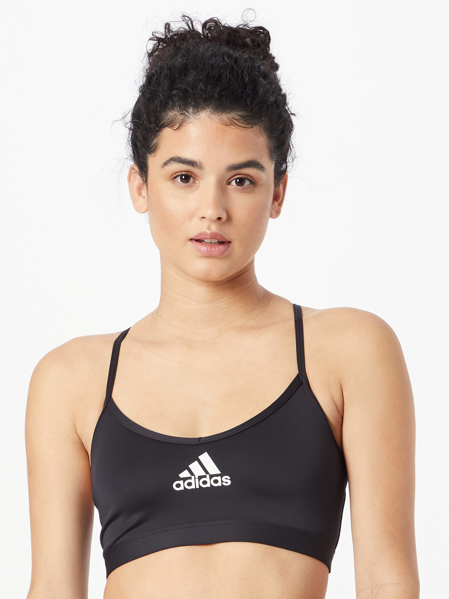 ADIDAS SPORTSWEAR Sutien sport 'Aeroreact Light-Support' negru / alb - Pled.ro