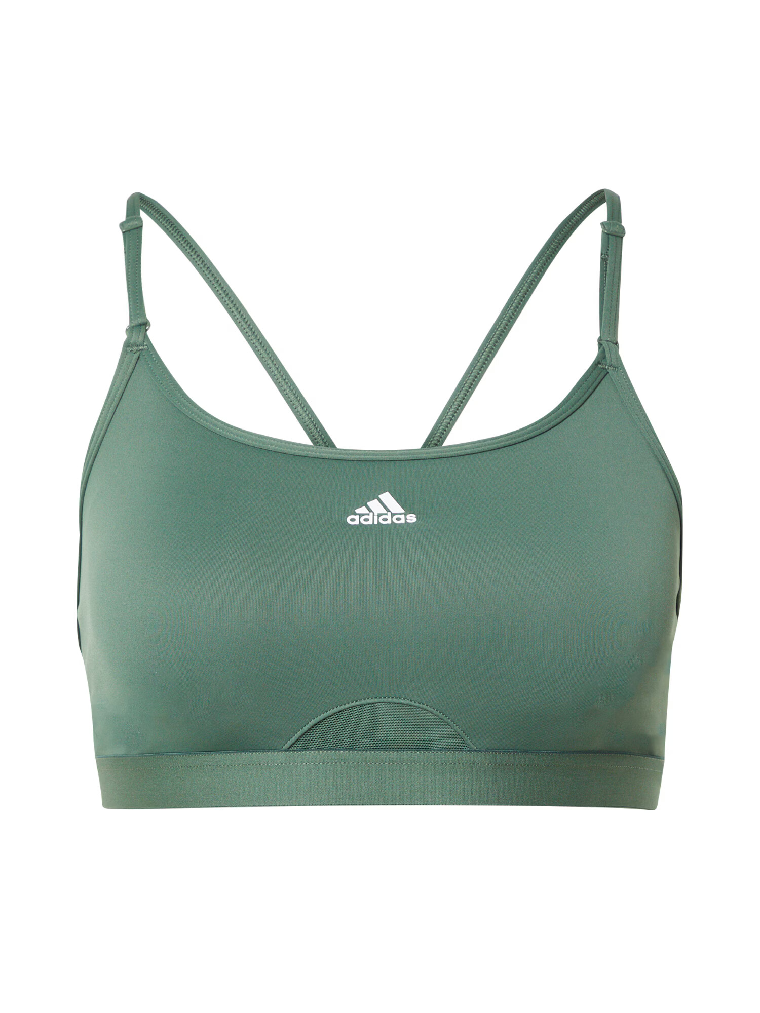 ADIDAS PERFORMANCE Sutien sport 'Aeroreact Light-Support' verde / alb - Pled.ro