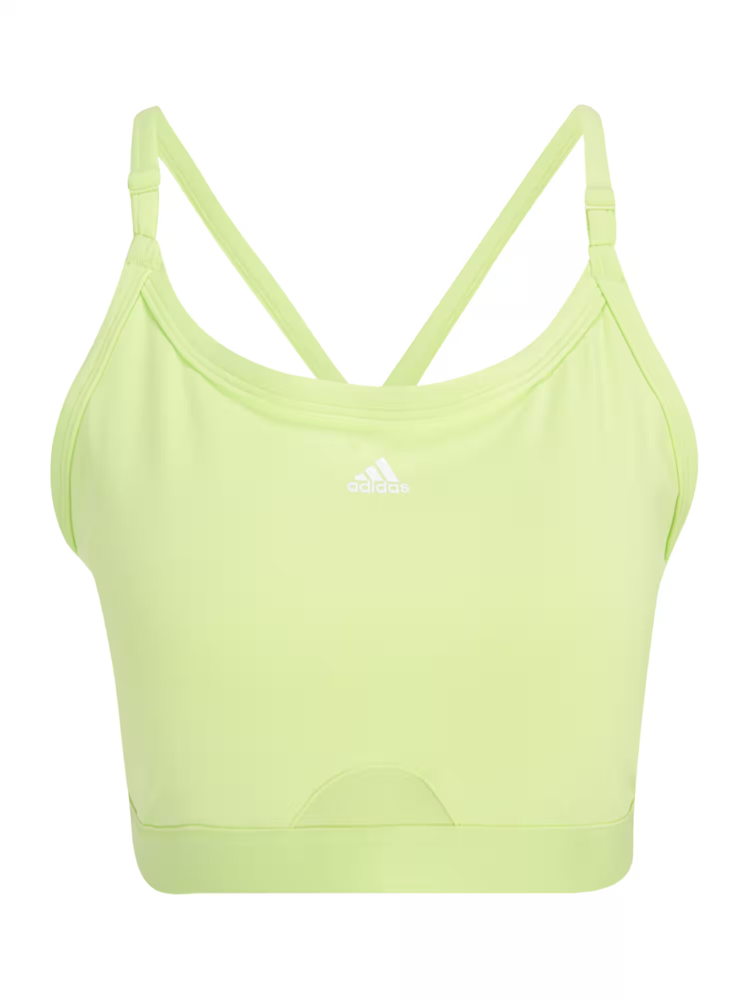 ADIDAS PERFORMANCE Sutien sport 'Aeroreact Light-Support' verde măr / alb - Pled.ro