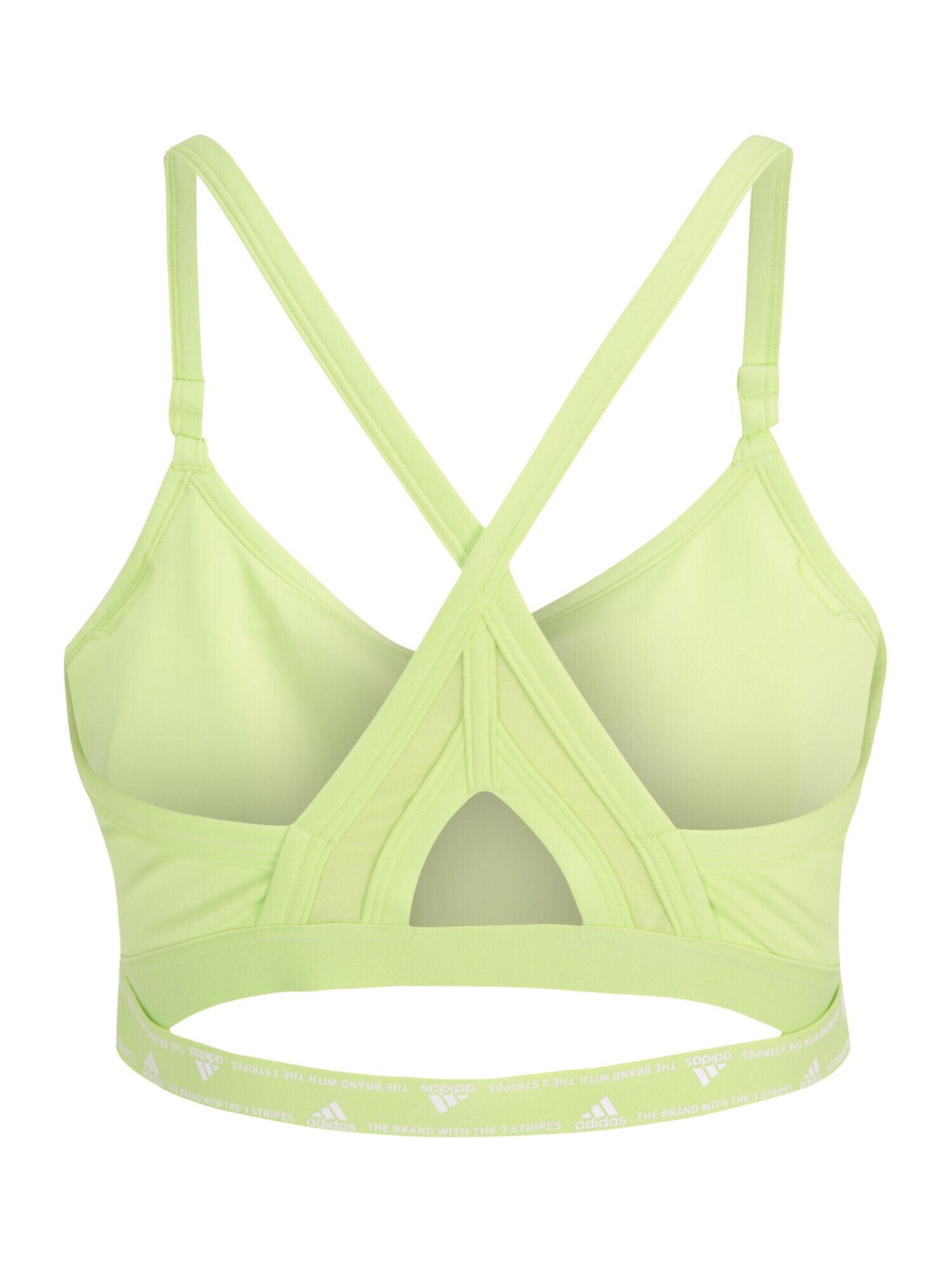 ADIDAS PERFORMANCE Sutien sport 'Aeroreact Light-Support' verde măr / alb - Pled.ro