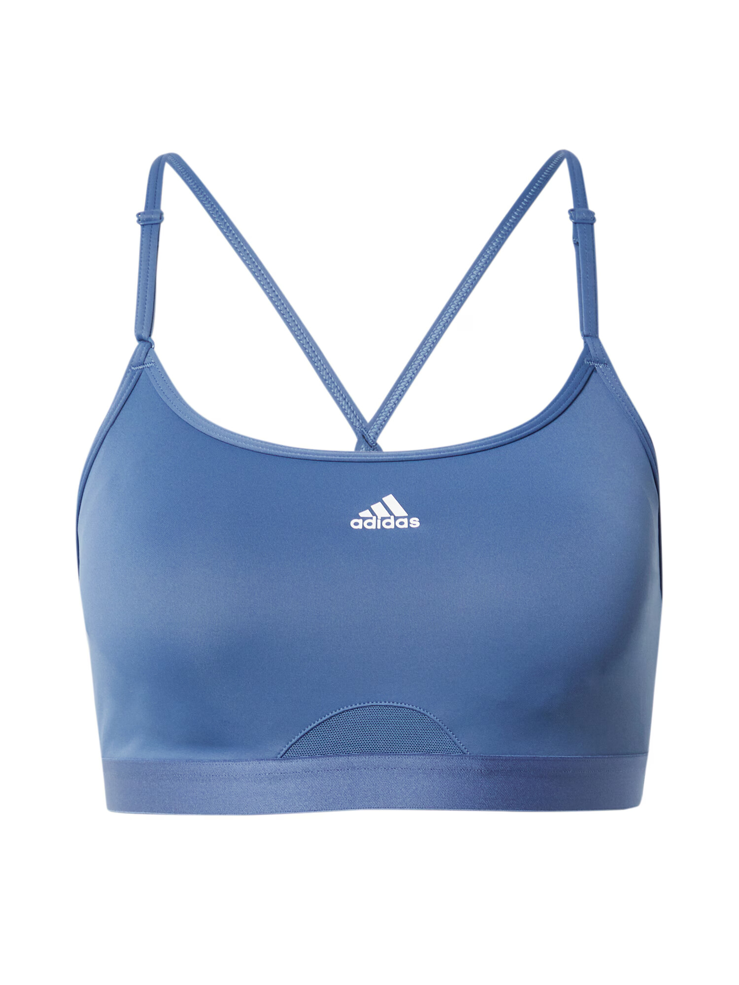 ADIDAS PERFORMANCE Sutien sport 'Aeroreact Light-Support' albastru porumbel / alb - Pled.ro