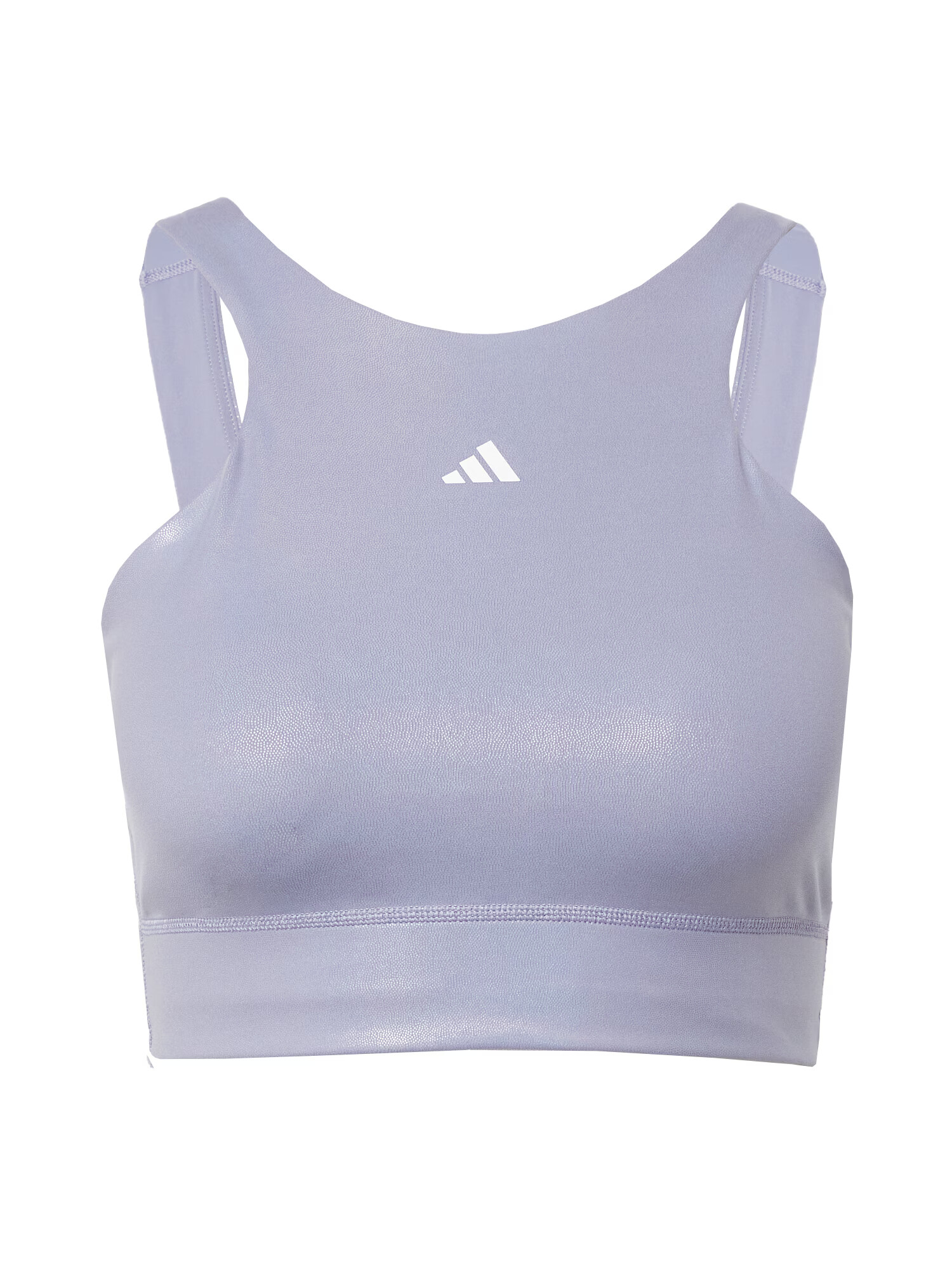 ADIDAS PERFORMANCE Sutien sport 'Powerimpact Medium-Support Longline' argintiu / alb - Pled.ro