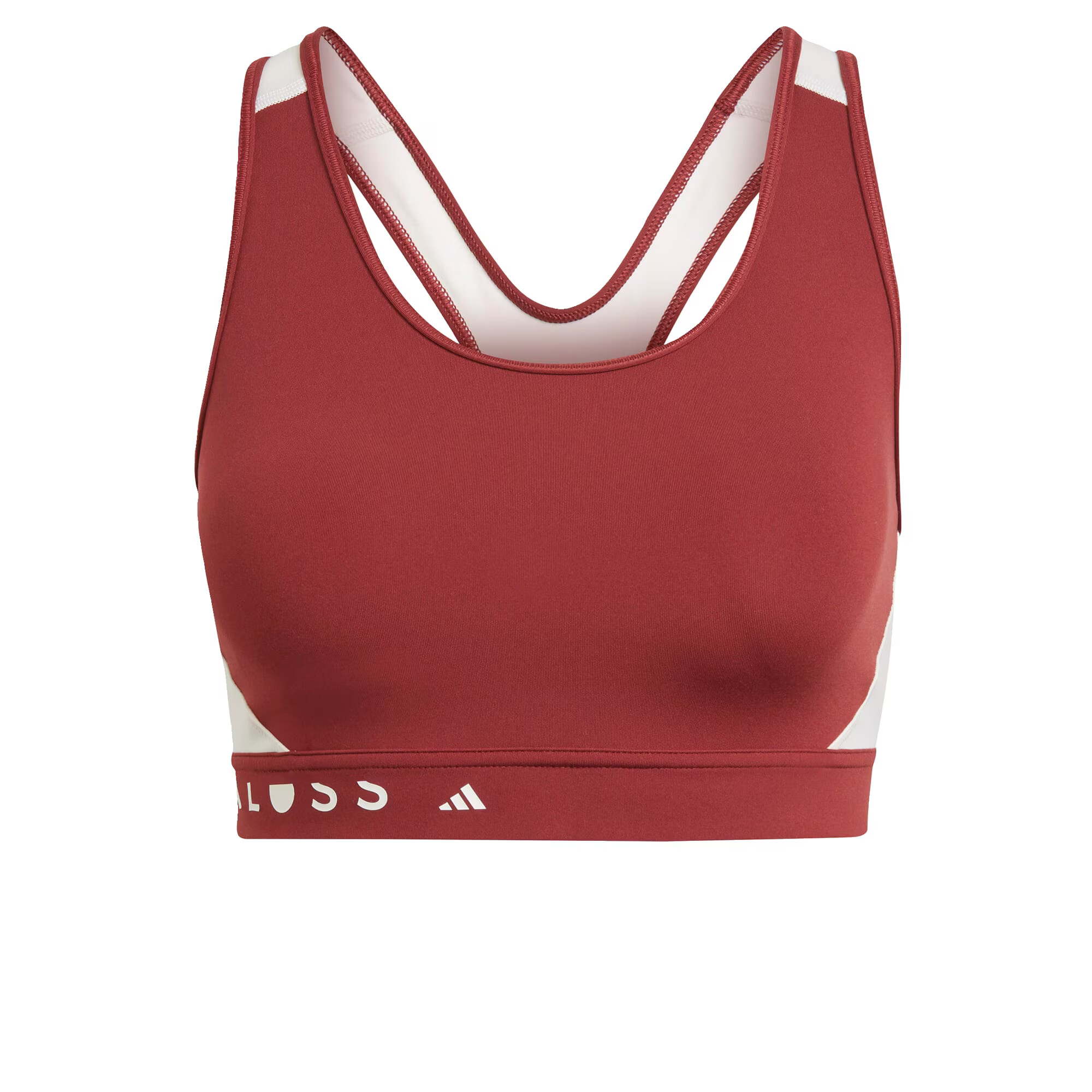 ADIDAS PERFORMANCE Sutien sport crem / roșu ruginiu - Pled.ro