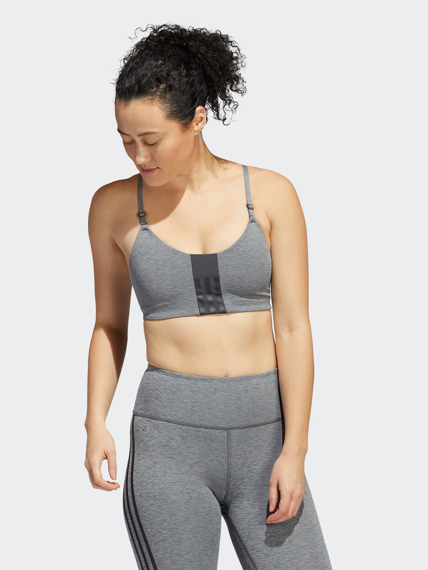 ADIDAS PERFORMANCE Sutien sport gri / gri închis - Pled.ro