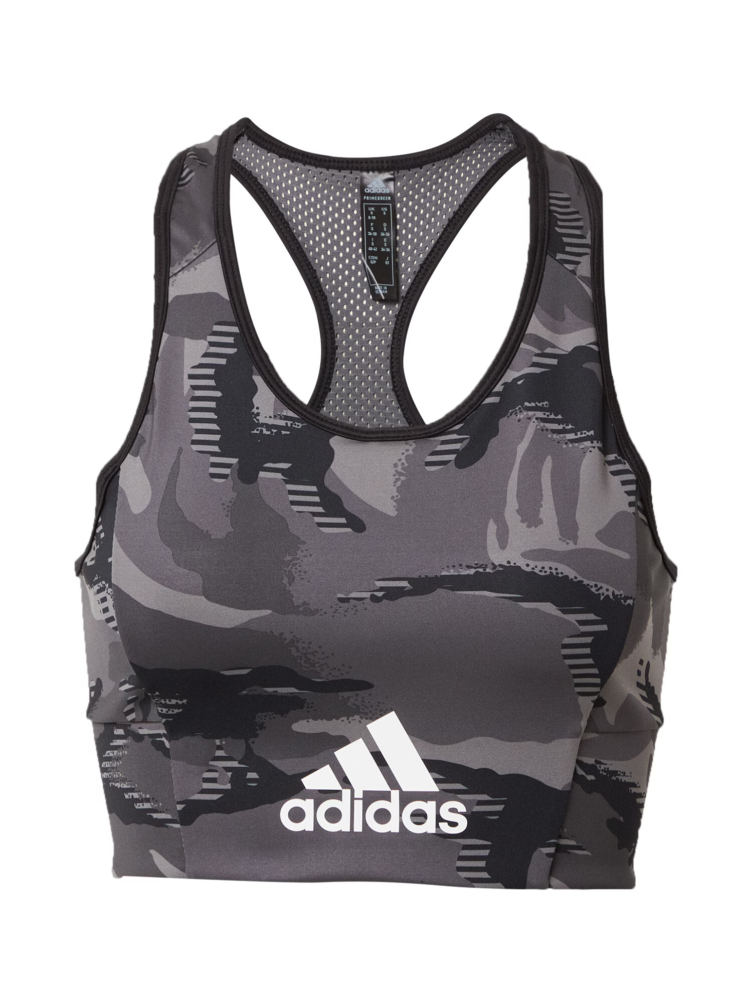 ADIDAS PERFORMANCE Sutien sport gri / gri închis / negru / alb - Pled.ro