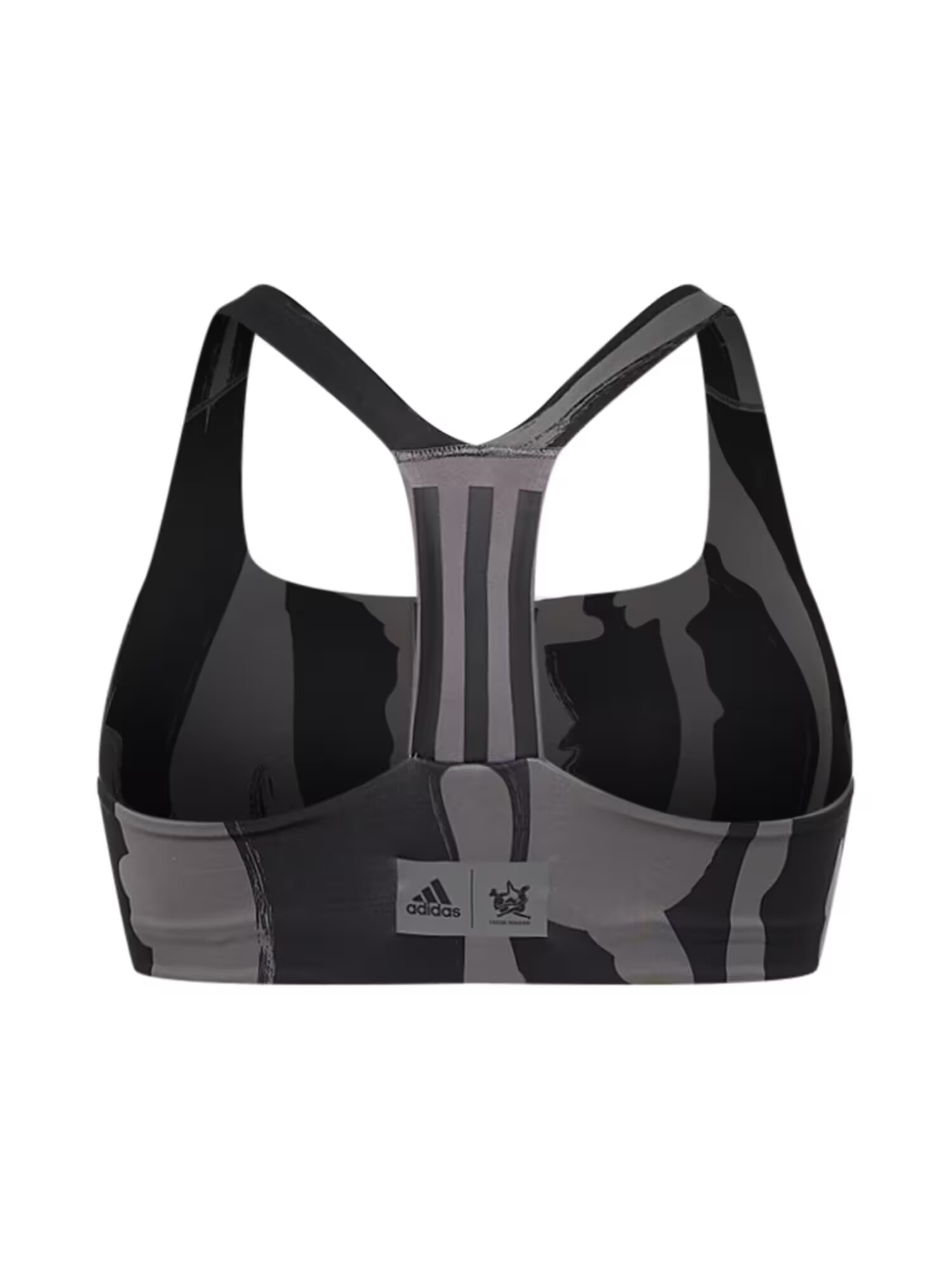 ADIDAS SPORTSWEAR Sutien sport 'Thebe Magugu Medium-Support ' gri / negru - Pled.ro