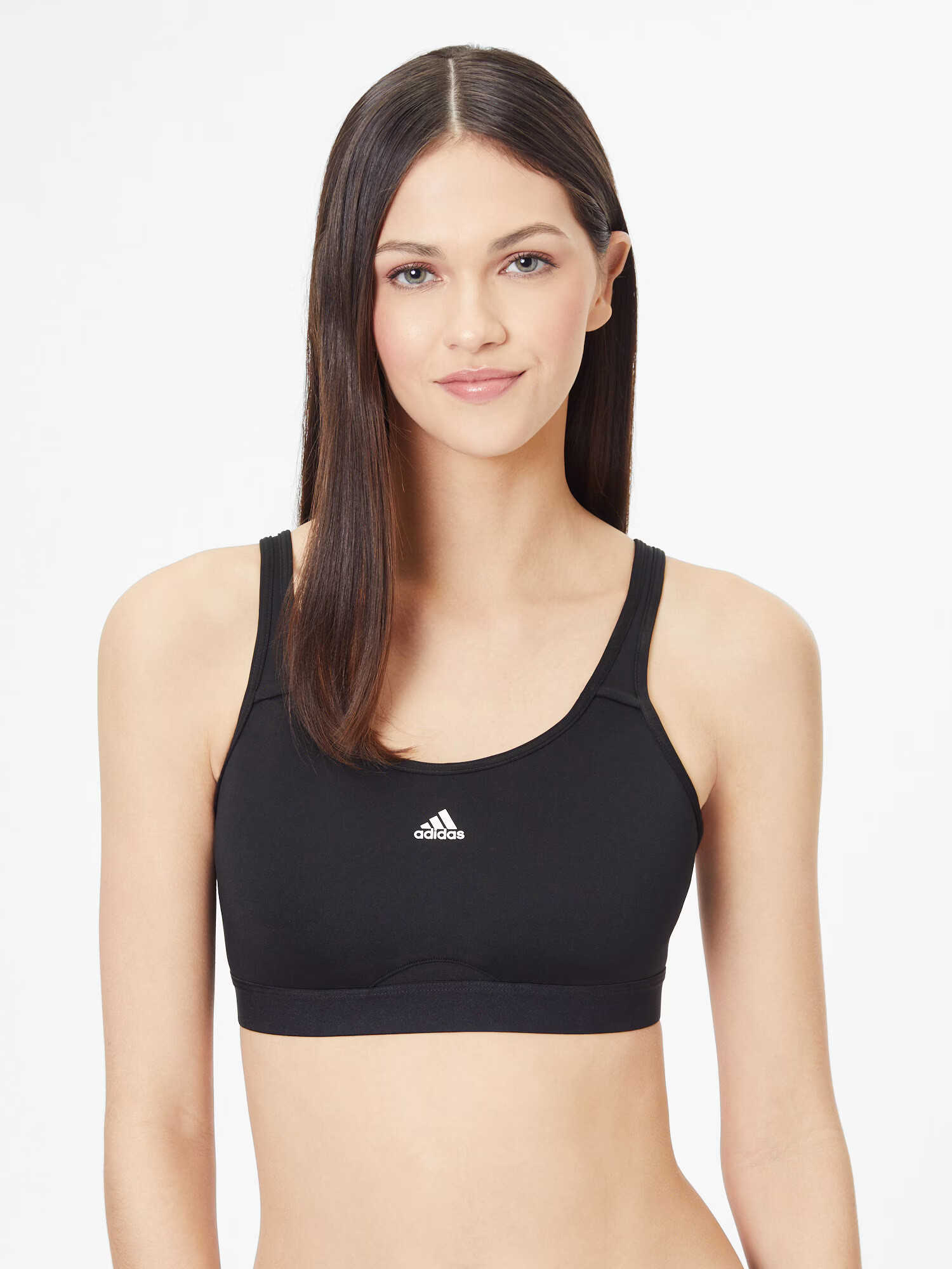 ADIDAS SPORTSWEAR Sutien sport 'Tlrd Move High-Support' negru / alb - Pled.ro