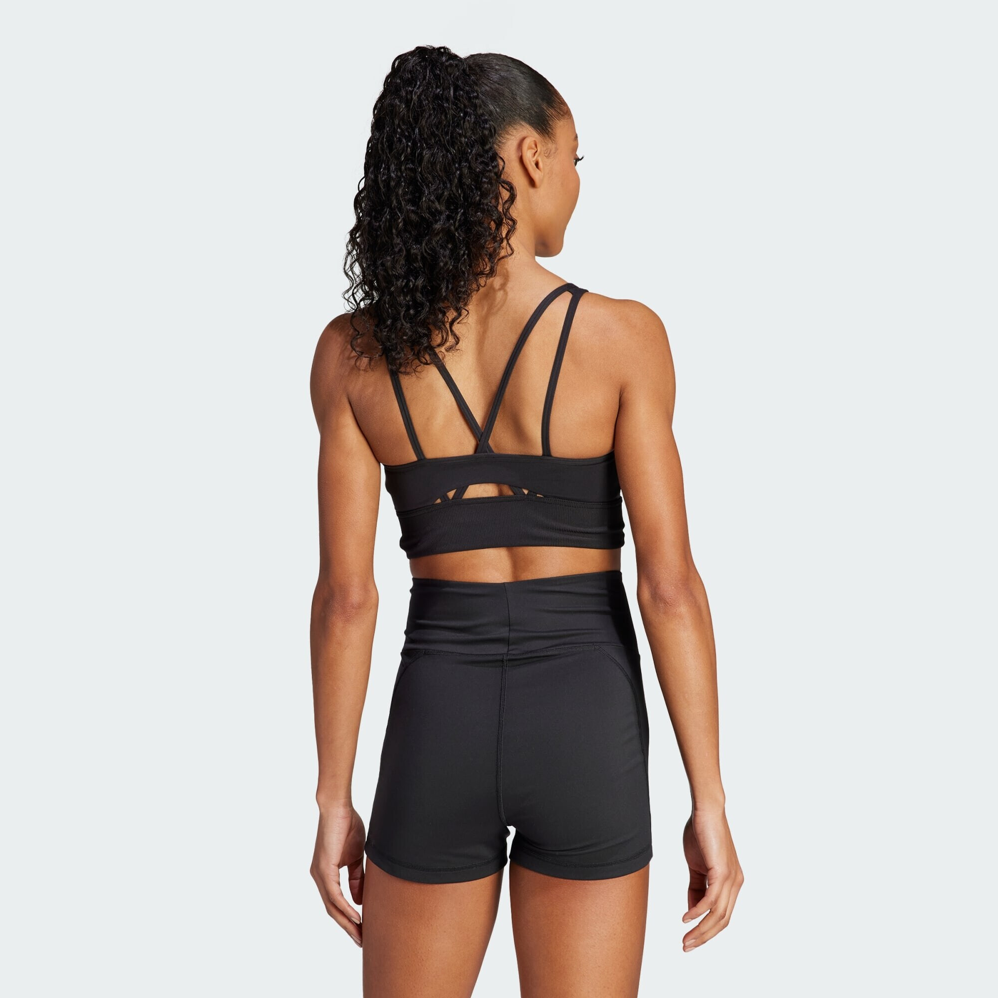 ADIDAS PERFORMANCE Sutien sport 'Essentials Medium-Support' negru / alb - Pled.ro