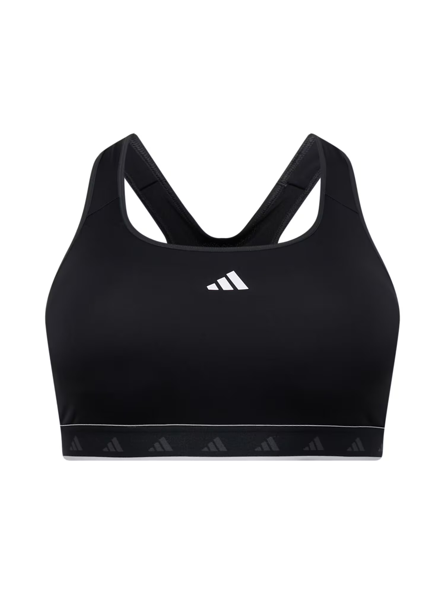 ADIDAS PERFORMANCE Sutien sport negru / alb - Pled.ro