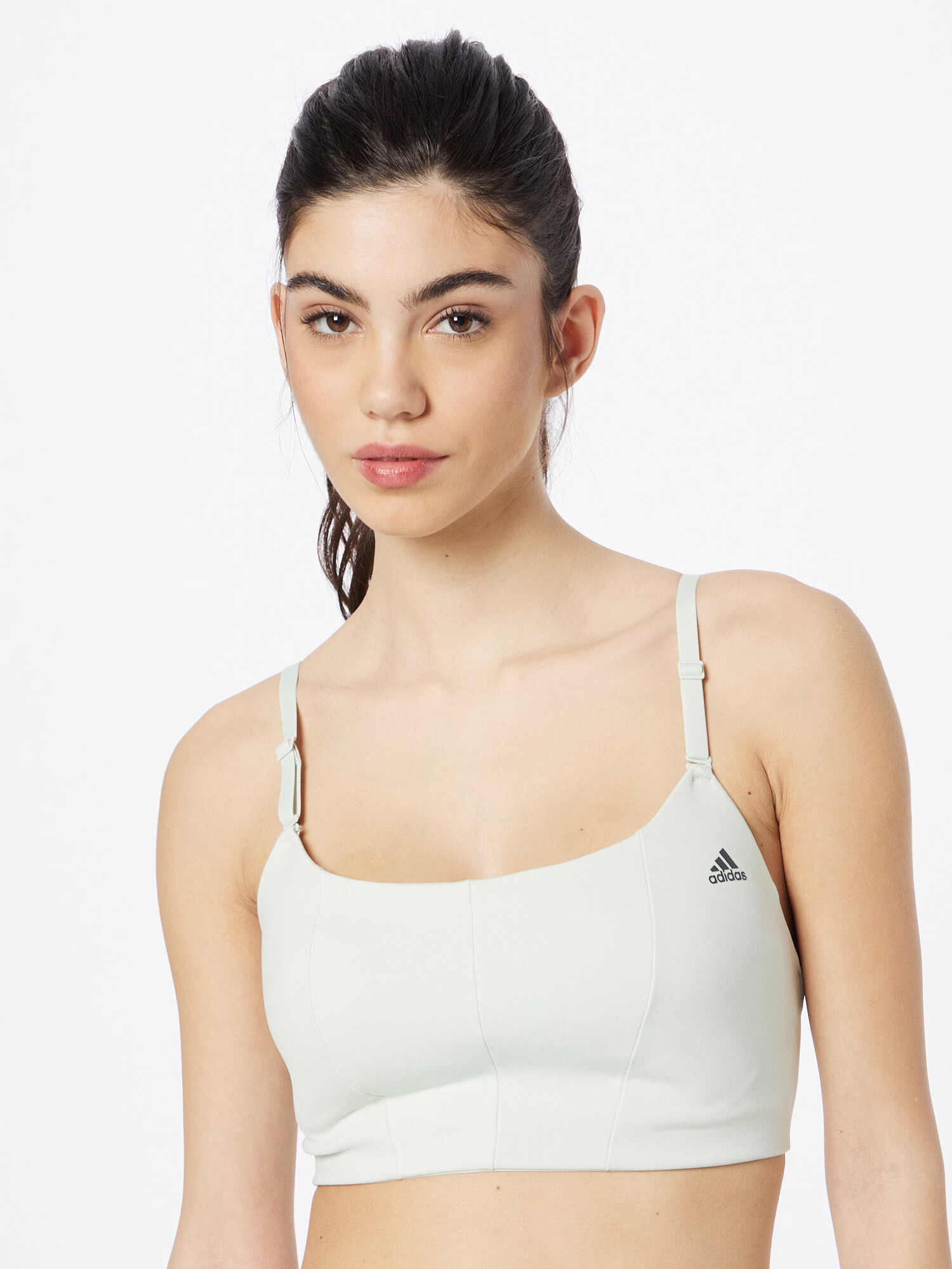 ADIDAS SPORTSWEAR Sutien sport negru / alb - Pled.ro