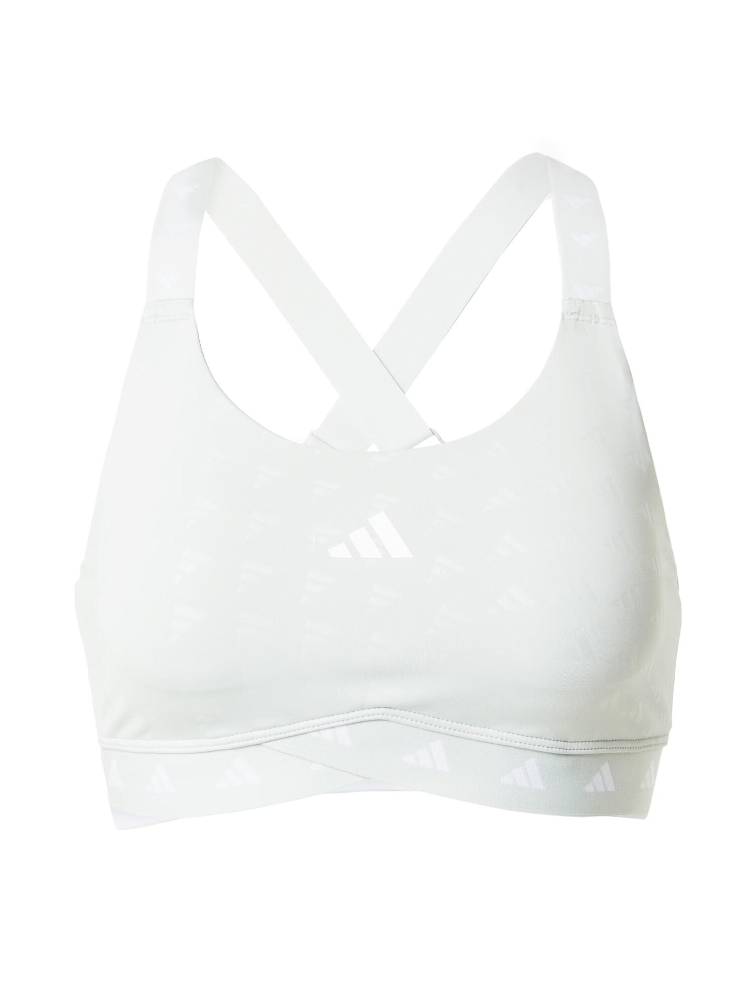 ADIDAS PERFORMANCE Sutien sport 'PowerImpact Luxe' alb murdar / alb lână - Pled.ro