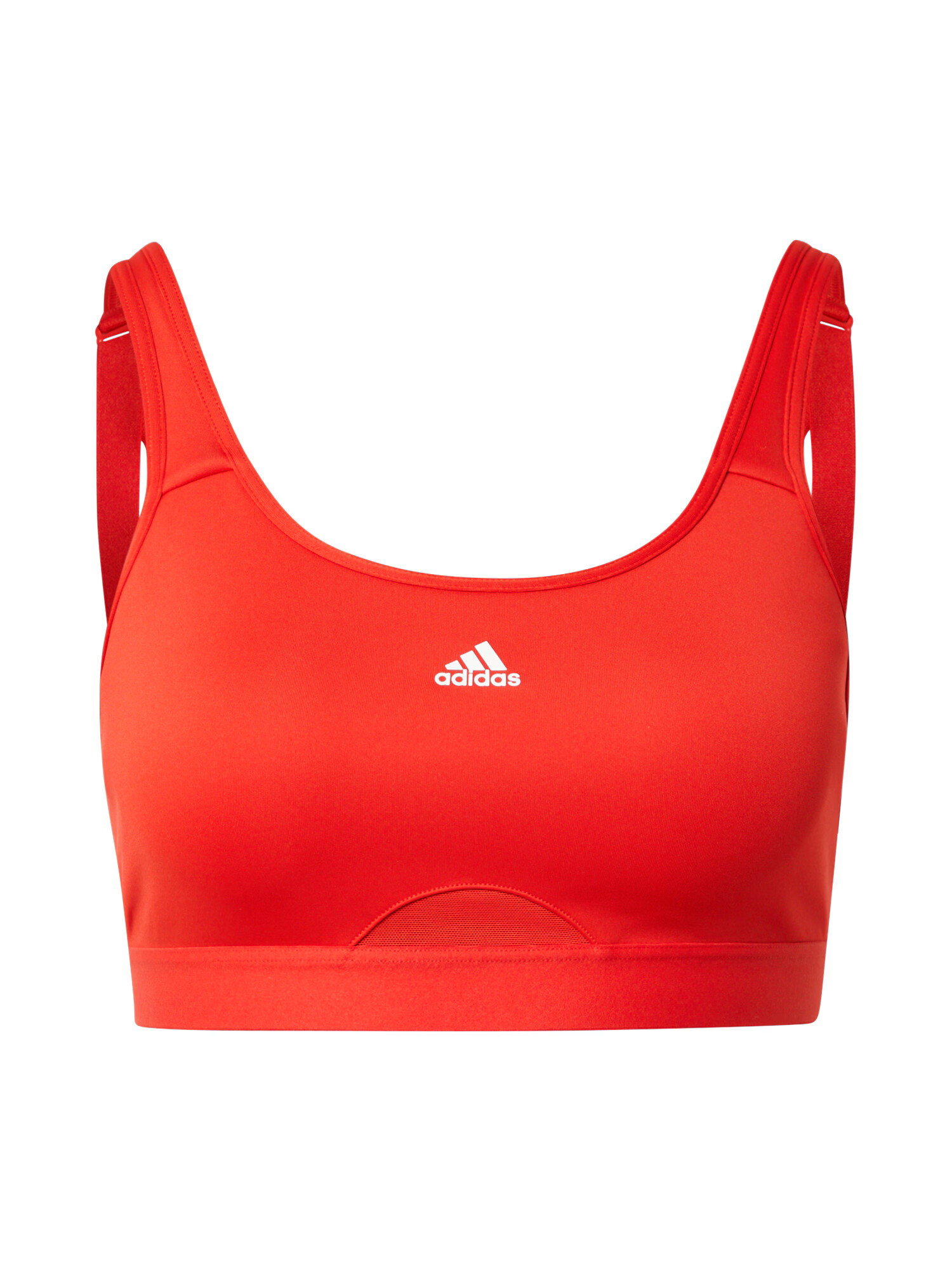 ADIDAS PERFORMANCE Sutien sport roși aprins / alb - Pled.ro