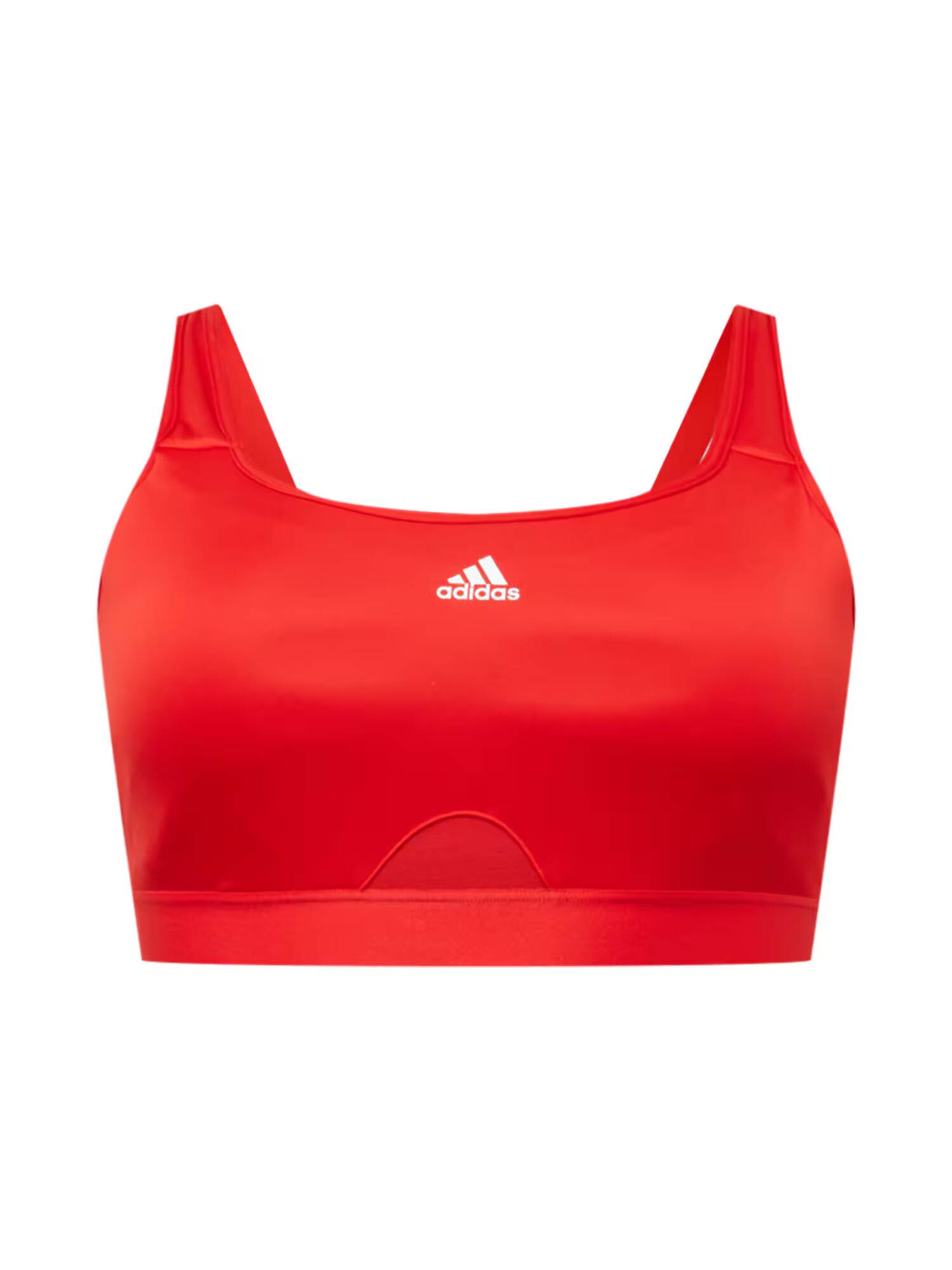 ADIDAS PERFORMANCE Sutien sport roșu / alb - Pled.ro