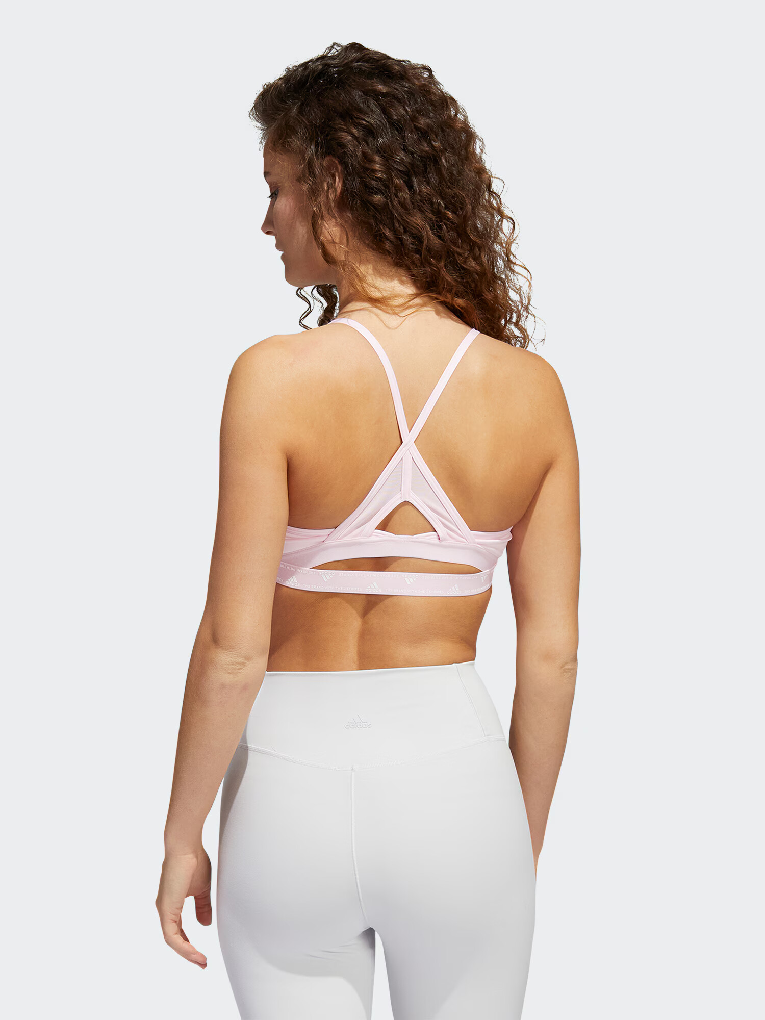 ADIDAS PERFORMANCE Sutien sport roz - Pled.ro