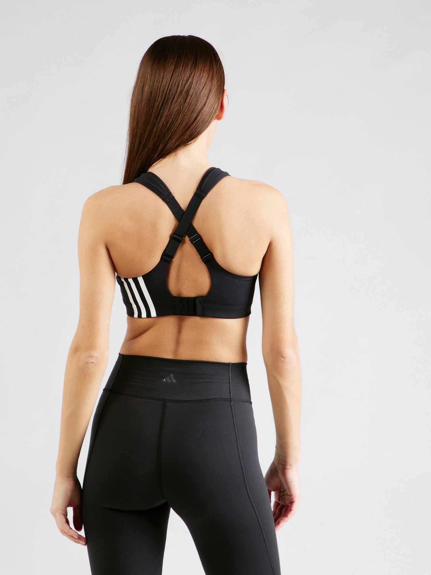 ADIDAS PERFORMANCE Sutien sport 'TLRDIM' negru / alb - Pled.ro