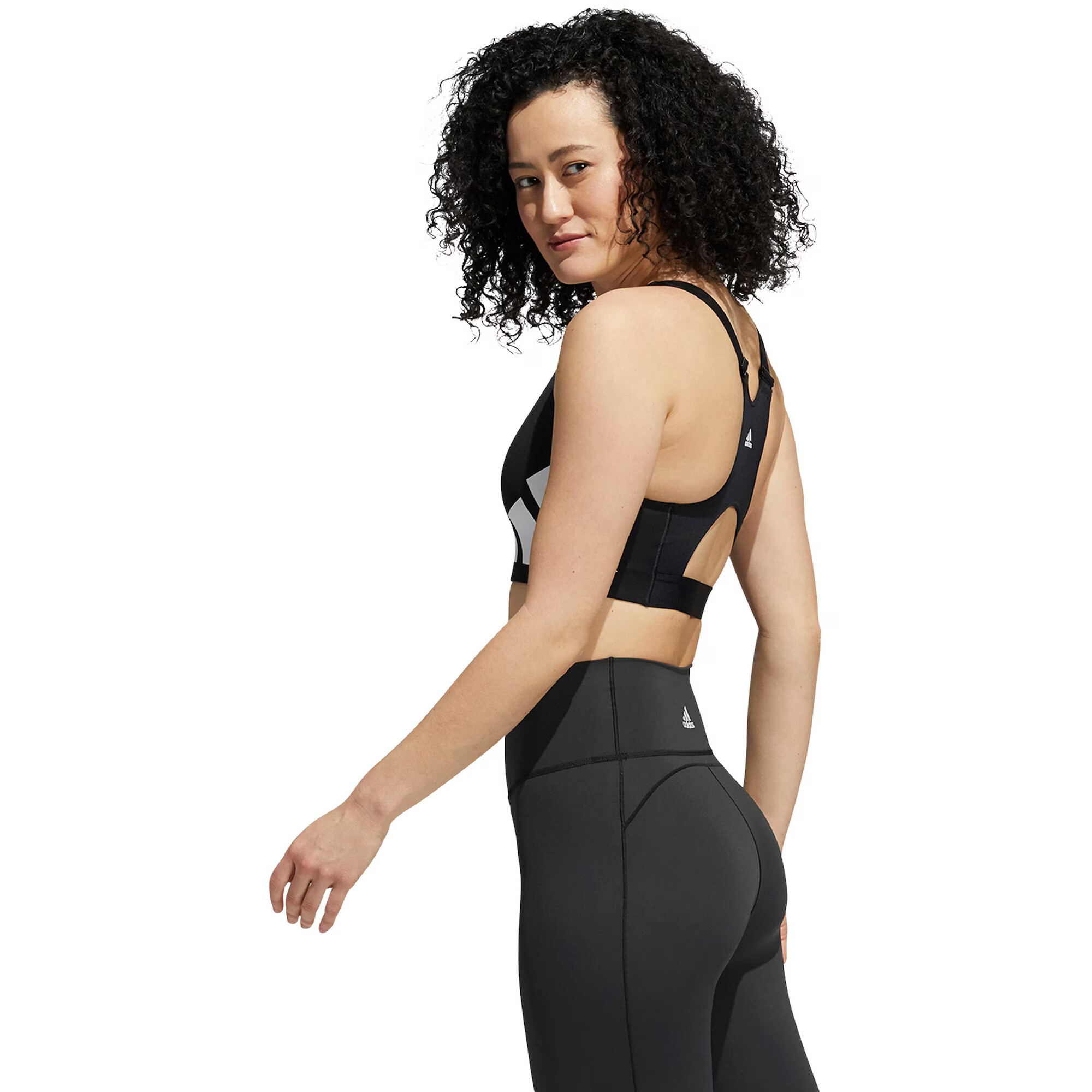 ADIDAS PERFORMANCE Sutien sport 'Ultimate' negru / alb - Pled.ro