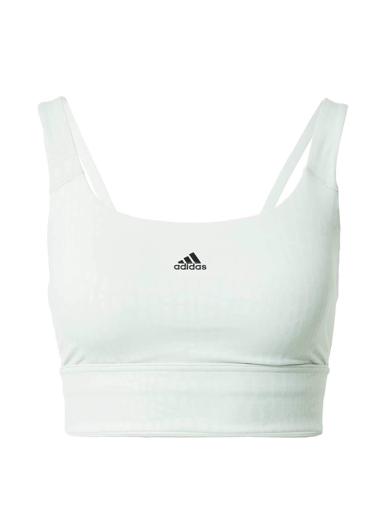 ADIDAS SPORTSWEAR Sutien sport 'Powerimpact Medium-Support Longline' verde pastel / negru - Pled.ro