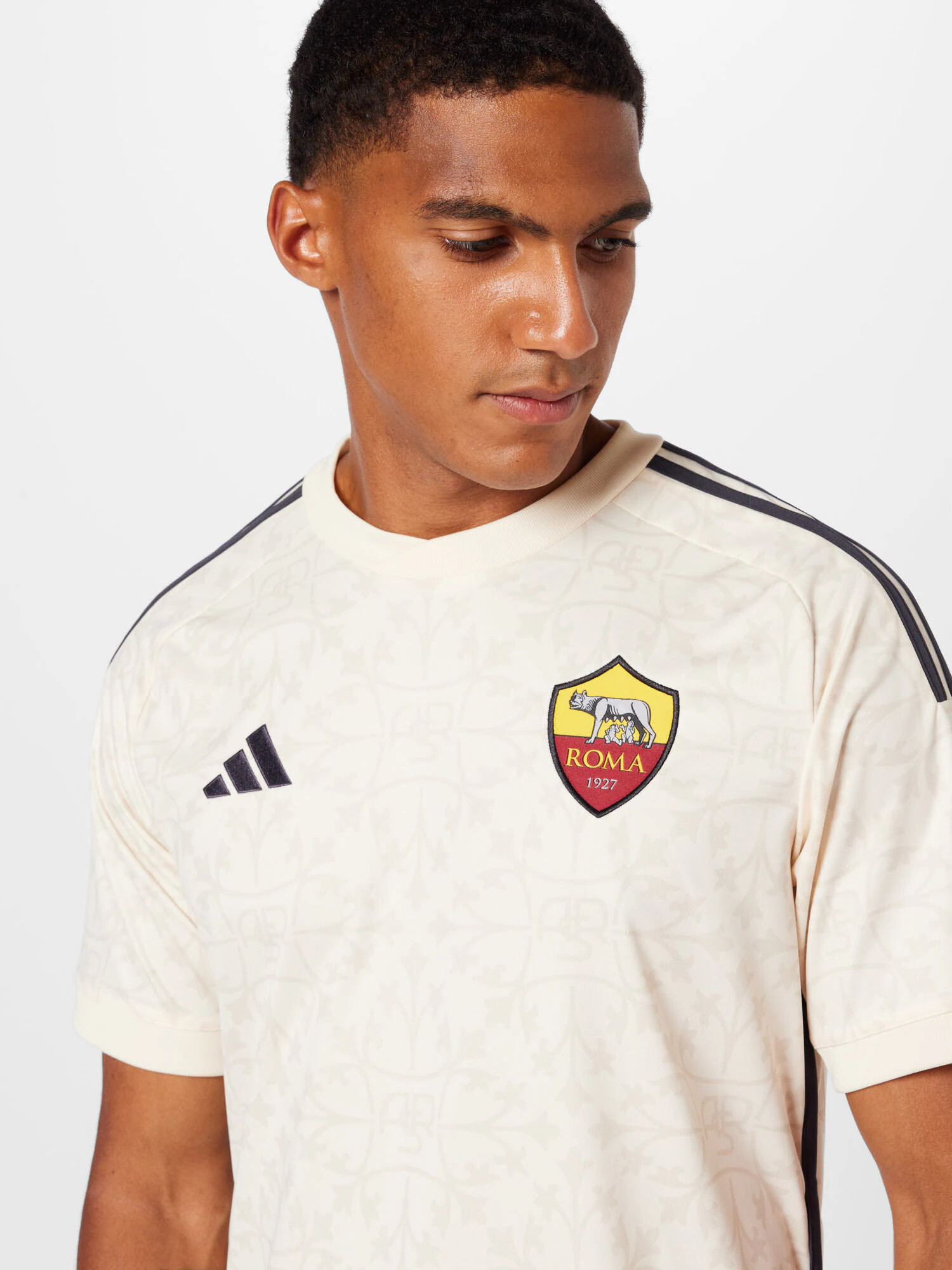 ADIDAS PERFORMANCE Tricot 'As Roma 23/24' crem / galben / roșu burgundy / negru - Pled.ro