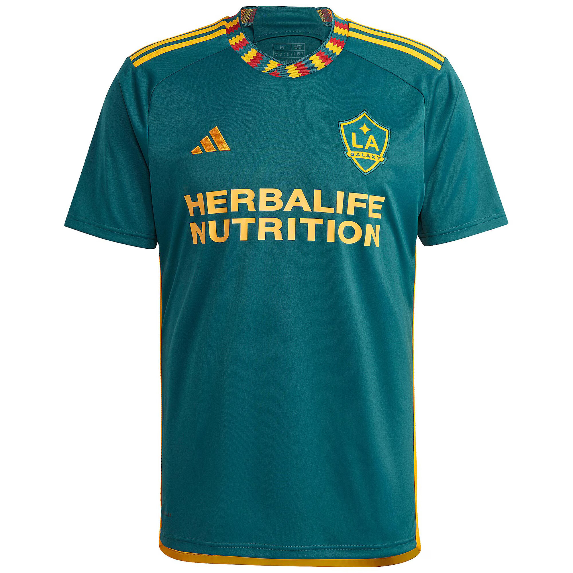 ADIDAS PERFORMANCE Tricot 'La Galaxy 23/24 Away' galben auriu / verde smarald / roșu - Pled.ro