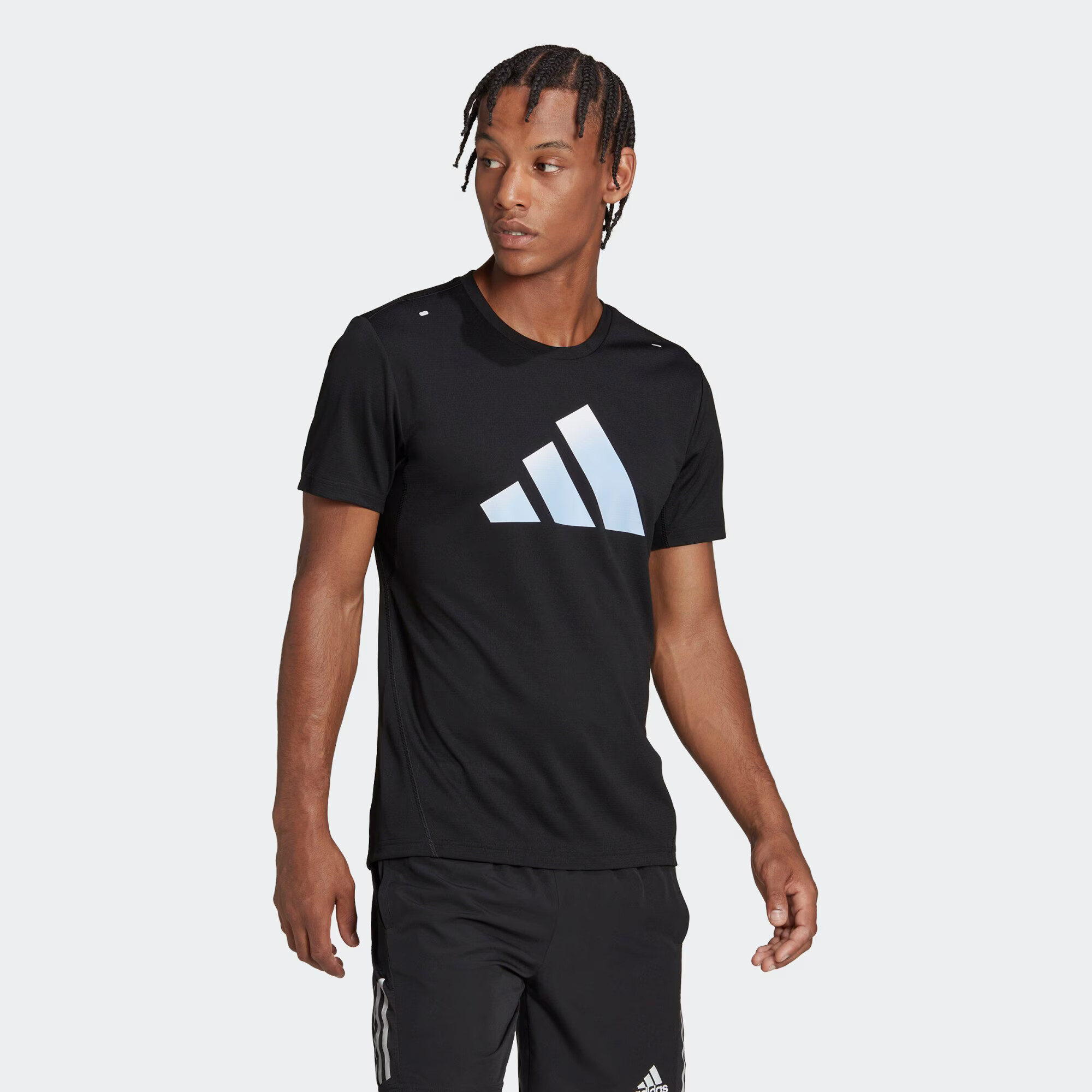 ADIDAS PERFORMANCE Tricou funcțional albastru deschis / negru / alb - Pled.ro