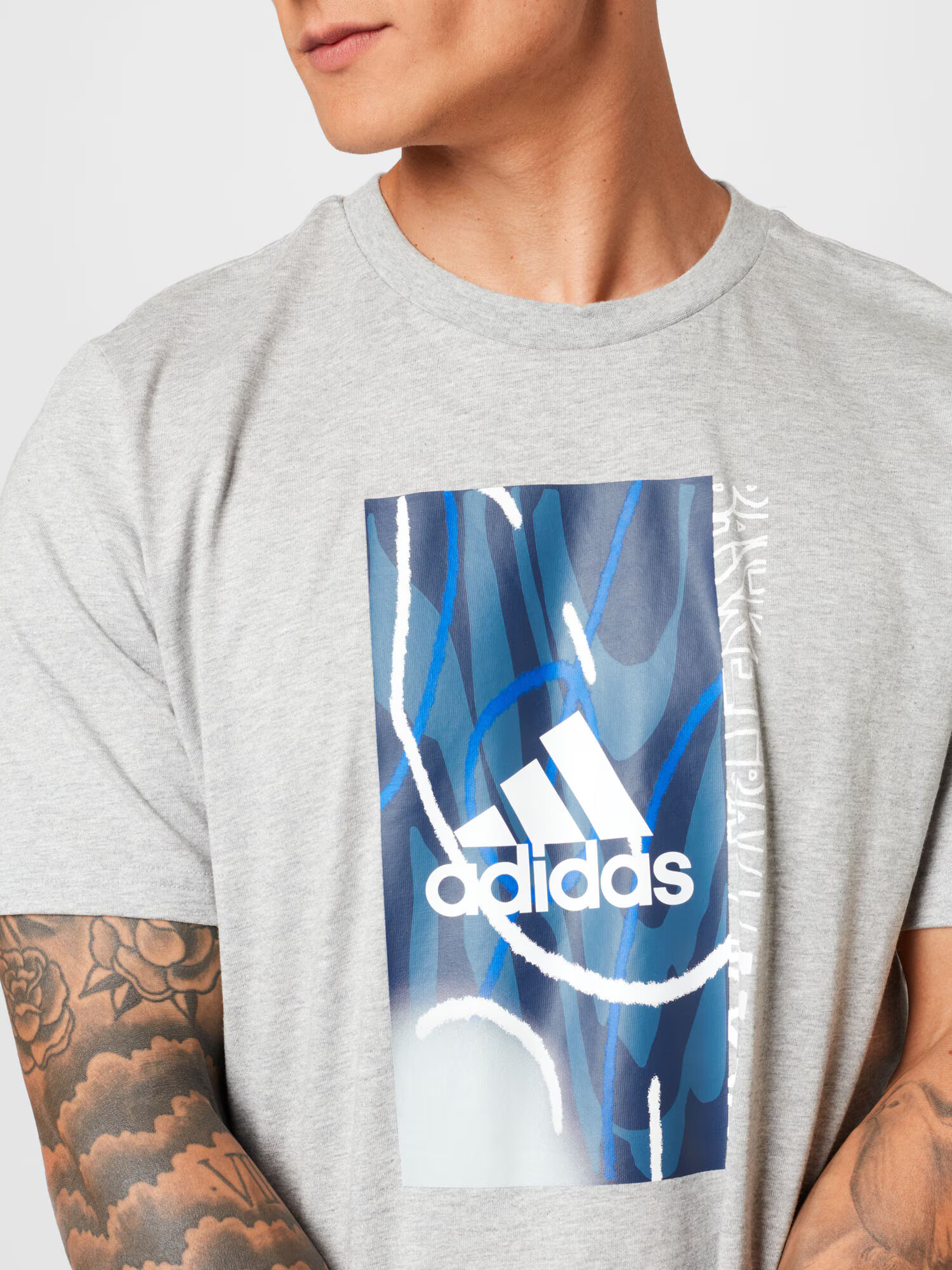 ADIDAS SPORTSWEAR Tricou funcțional albastru / gri / alb - Pled.ro