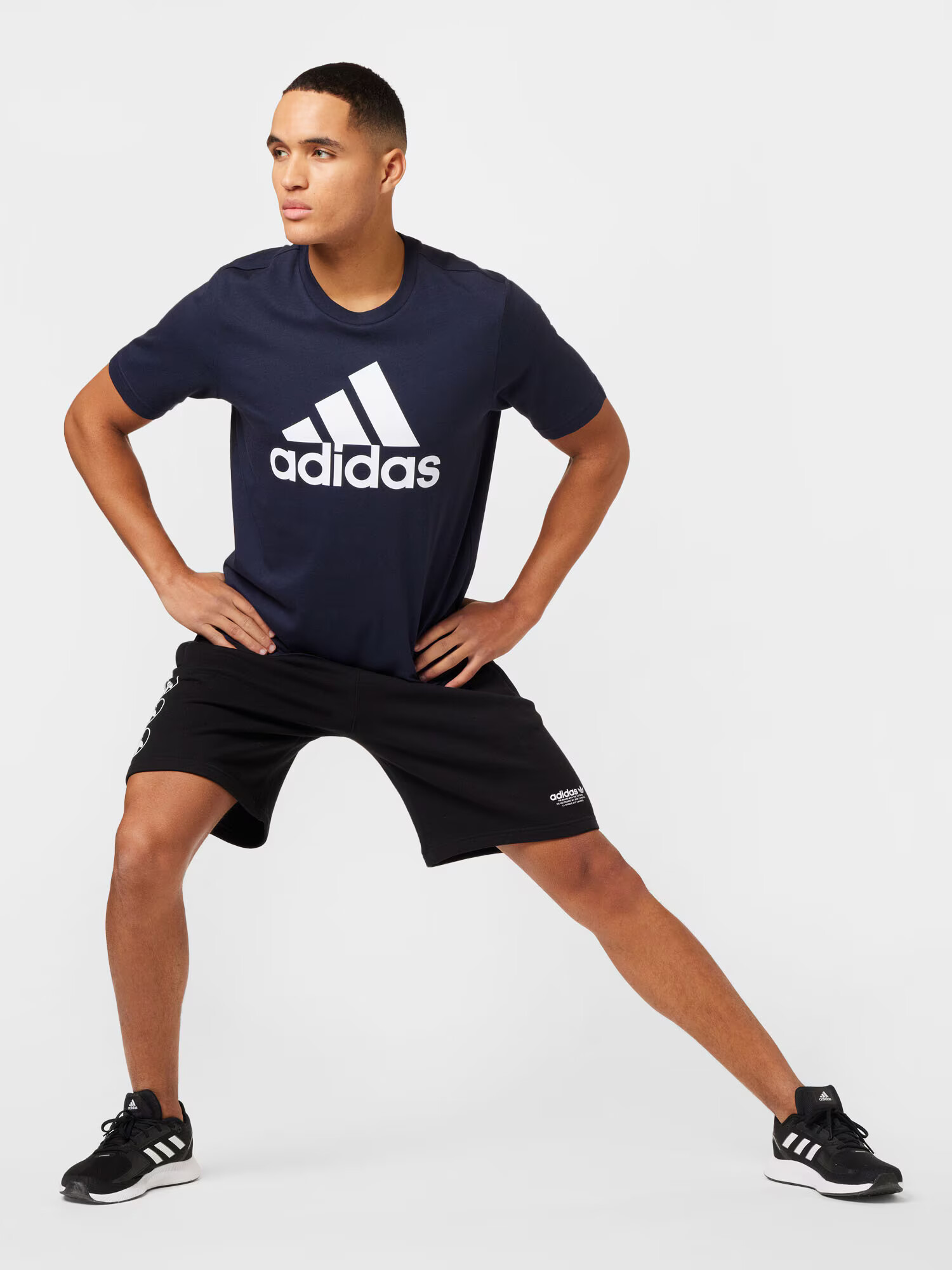 ADIDAS SPORTSWEAR Tricou funcțional 'Essentials' albastru închis / alb - Pled.ro