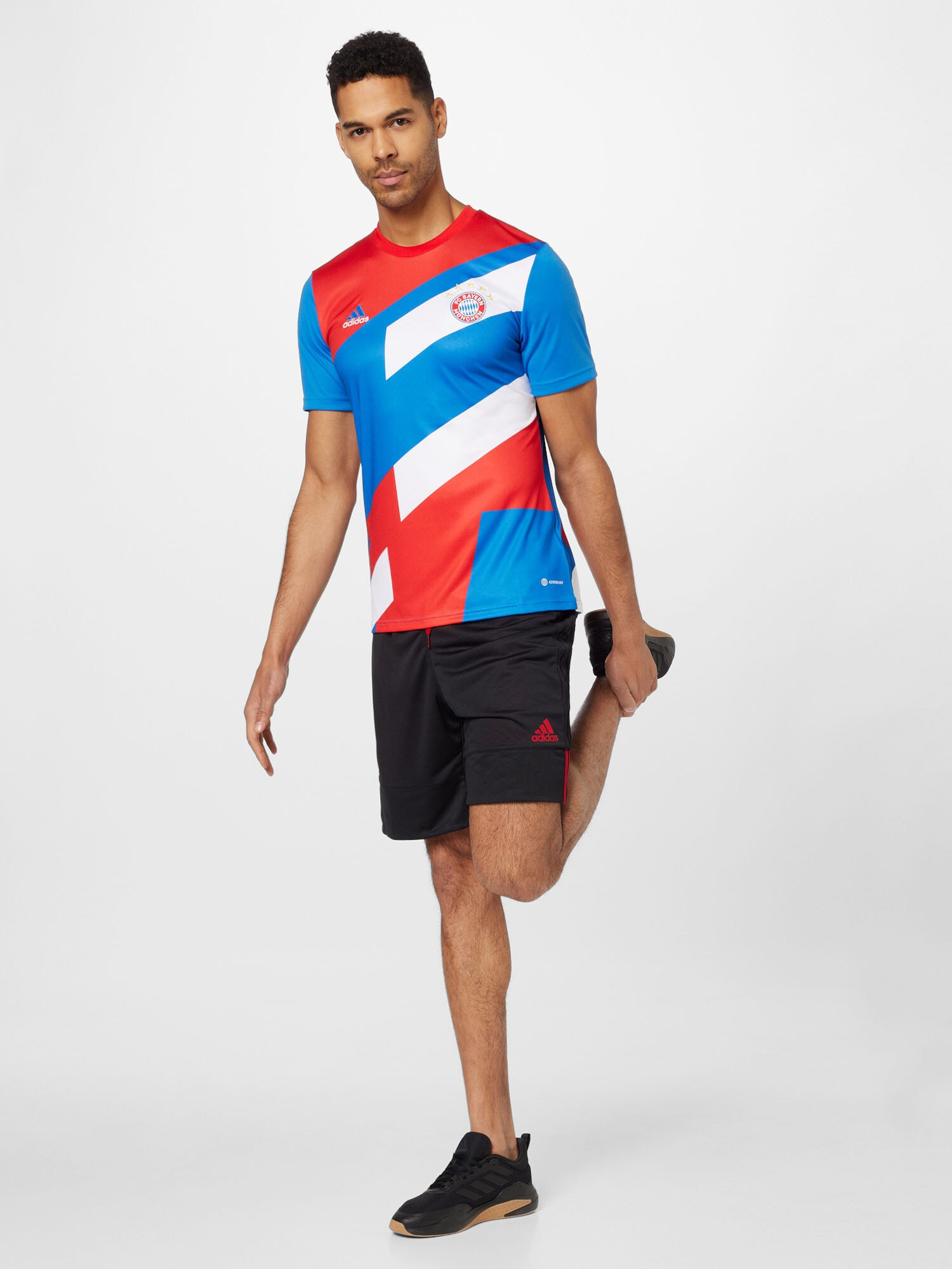 ADIDAS SPORTSWEAR Tricou funcțional azuriu / roșu deschis / alb - Pled.ro