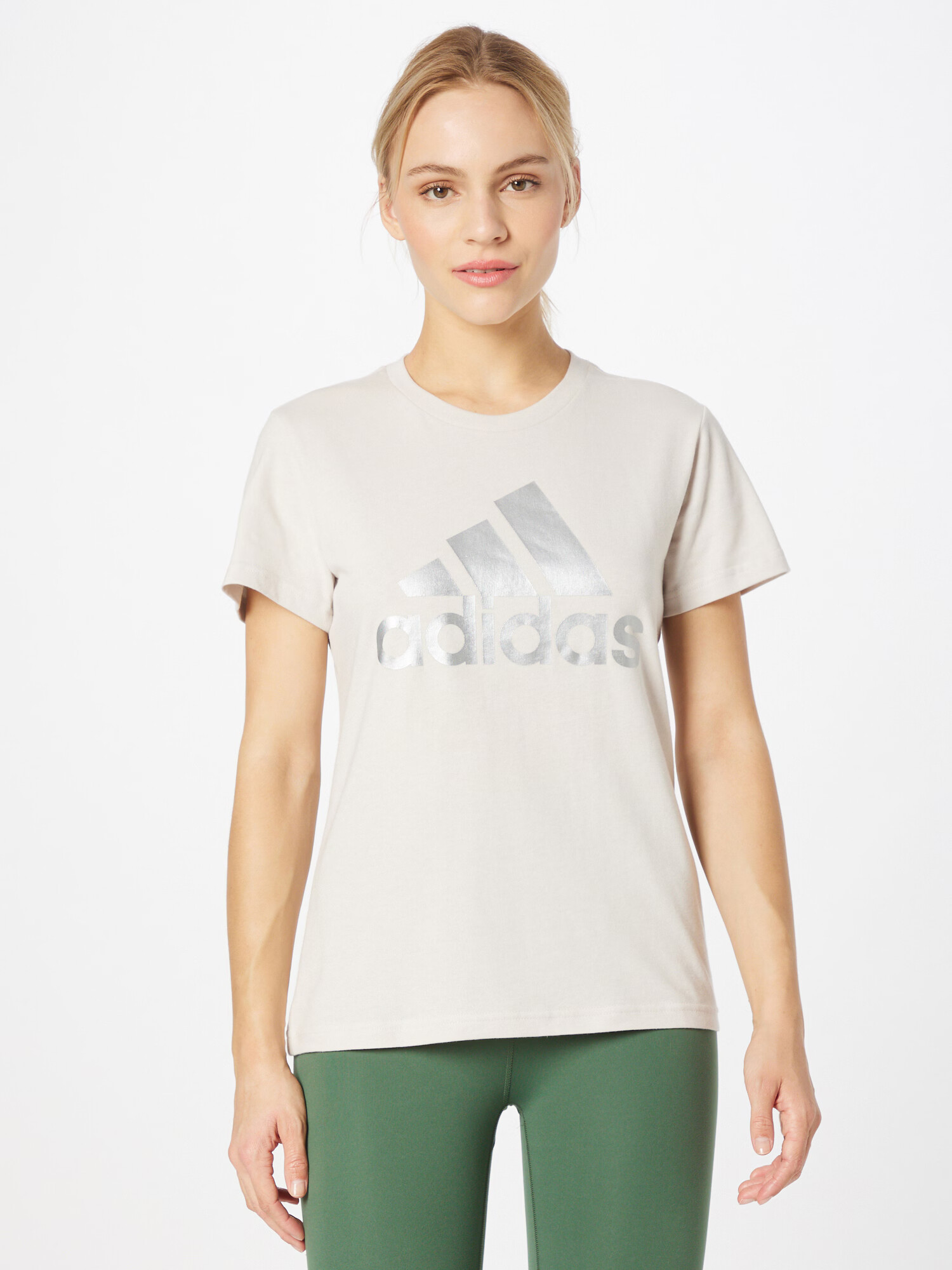 ADIDAS SPORTSWEAR Tricou funcțional 'Essentials' argintiu / alb murdar - Pled.ro