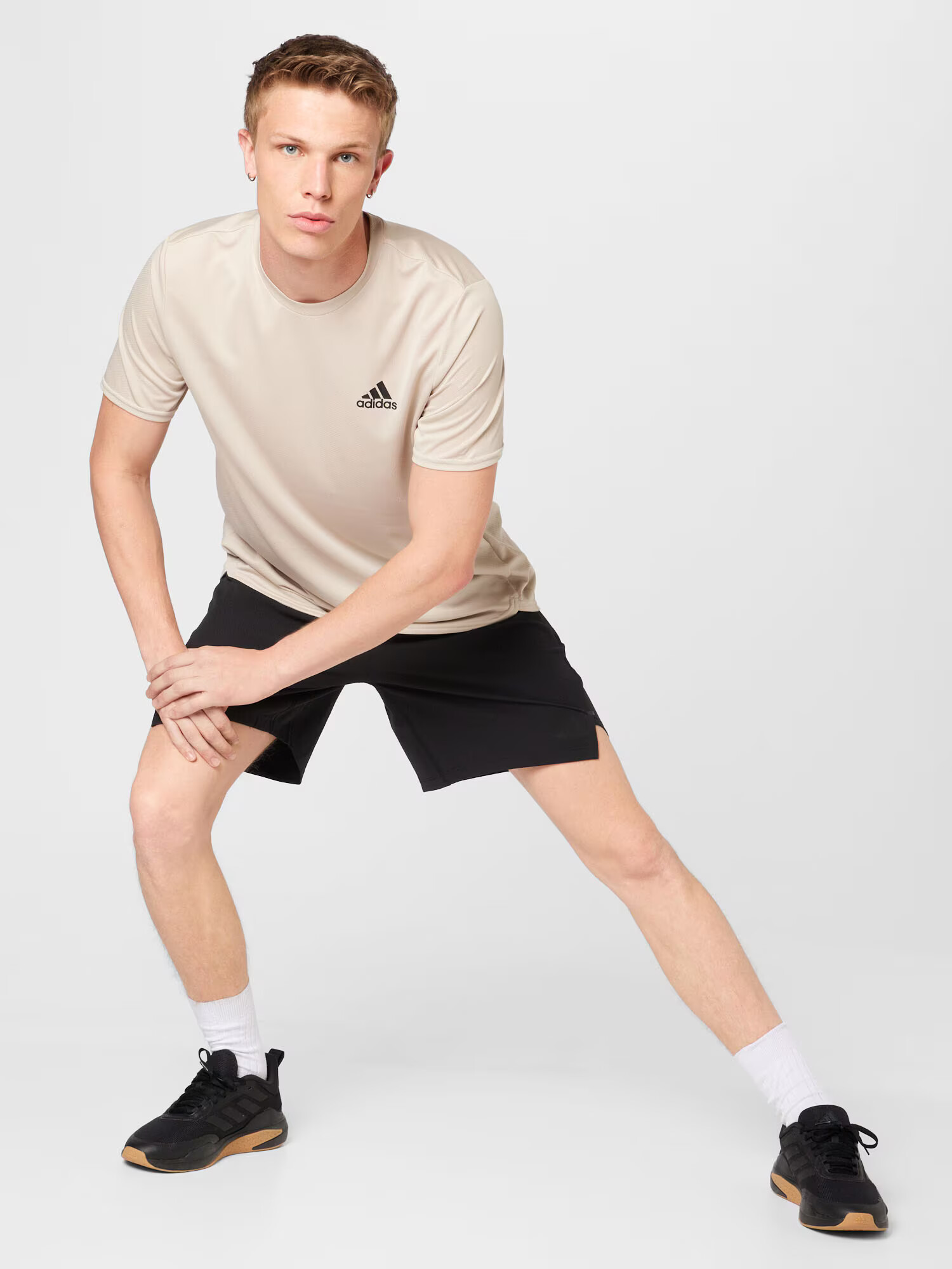 ADIDAS SPORTSWEAR Tricou funcțional 'Designed For Movement' bej / negru - Pled.ro