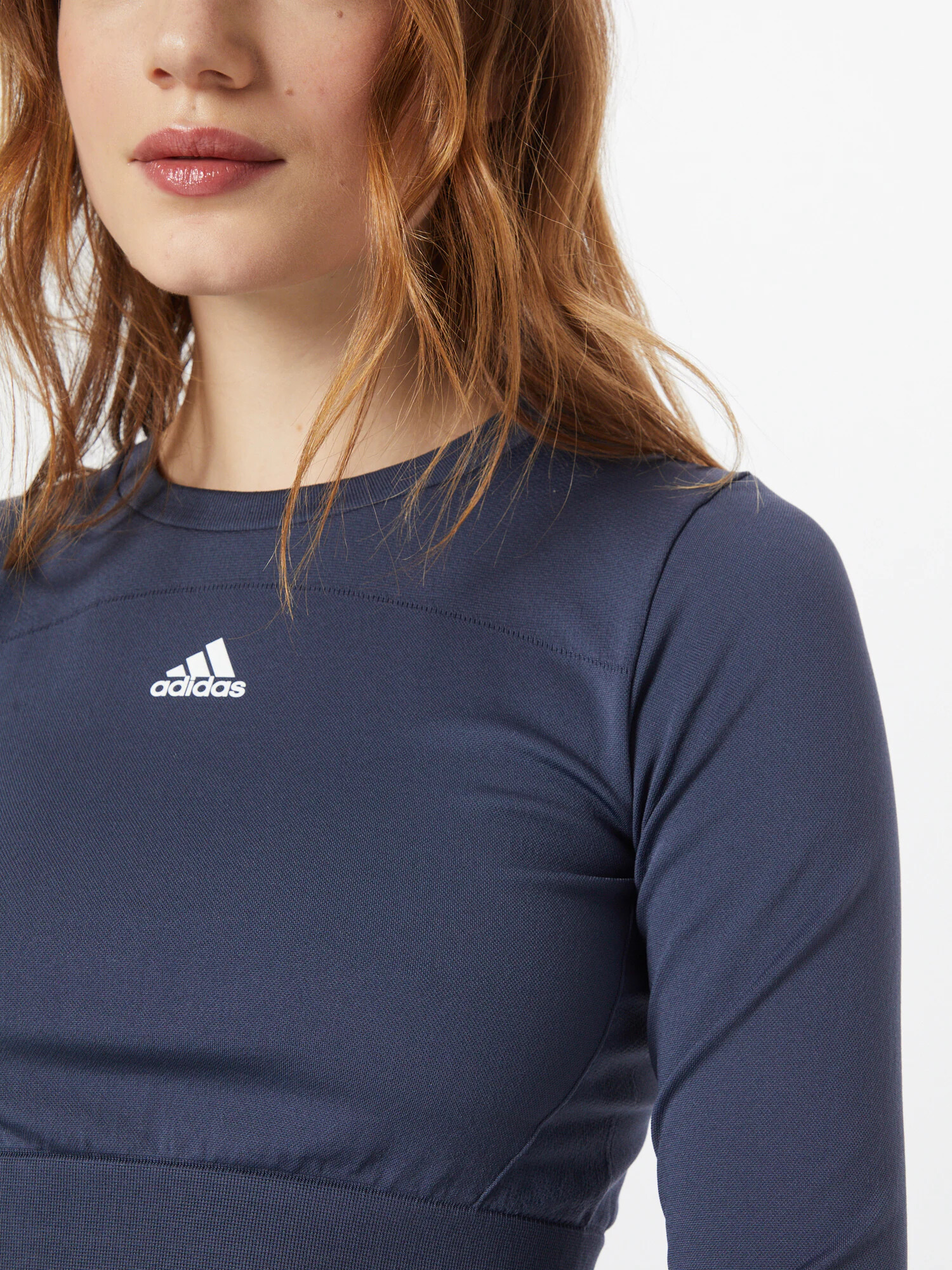 ADIDAS SPORTSWEAR Tricou funcțional bleumarin / alb - Pled.ro