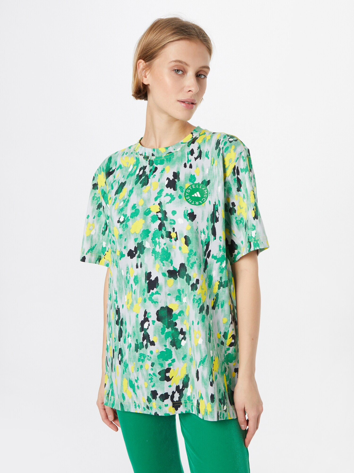 ADIDAS BY STELLA MCCARTNEY Tricou funcțional galben / verde / negru / alb murdar - Pled.ro