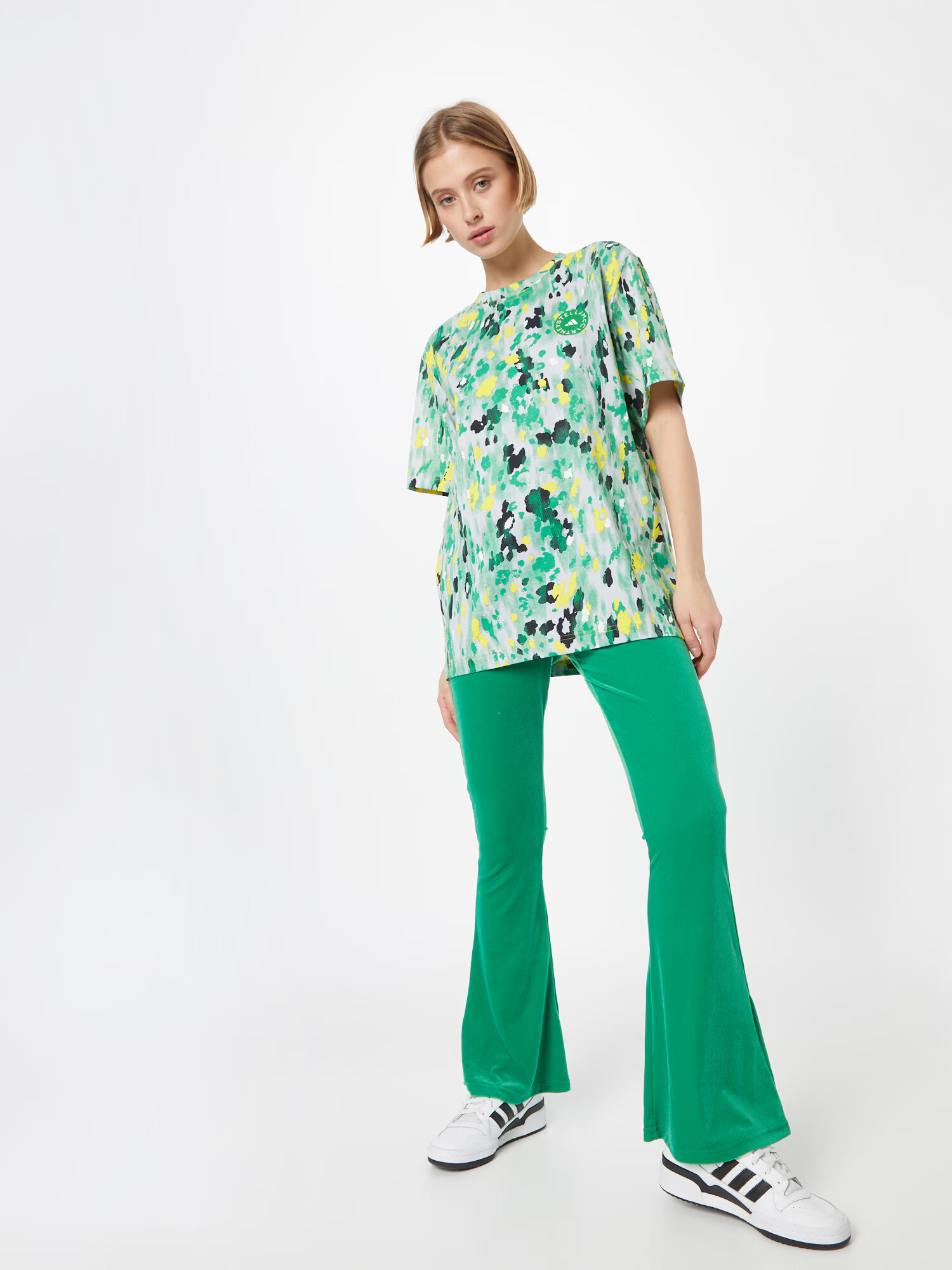 ADIDAS BY STELLA MCCARTNEY Tricou funcțional galben / verde / negru / alb murdar - Pled.ro