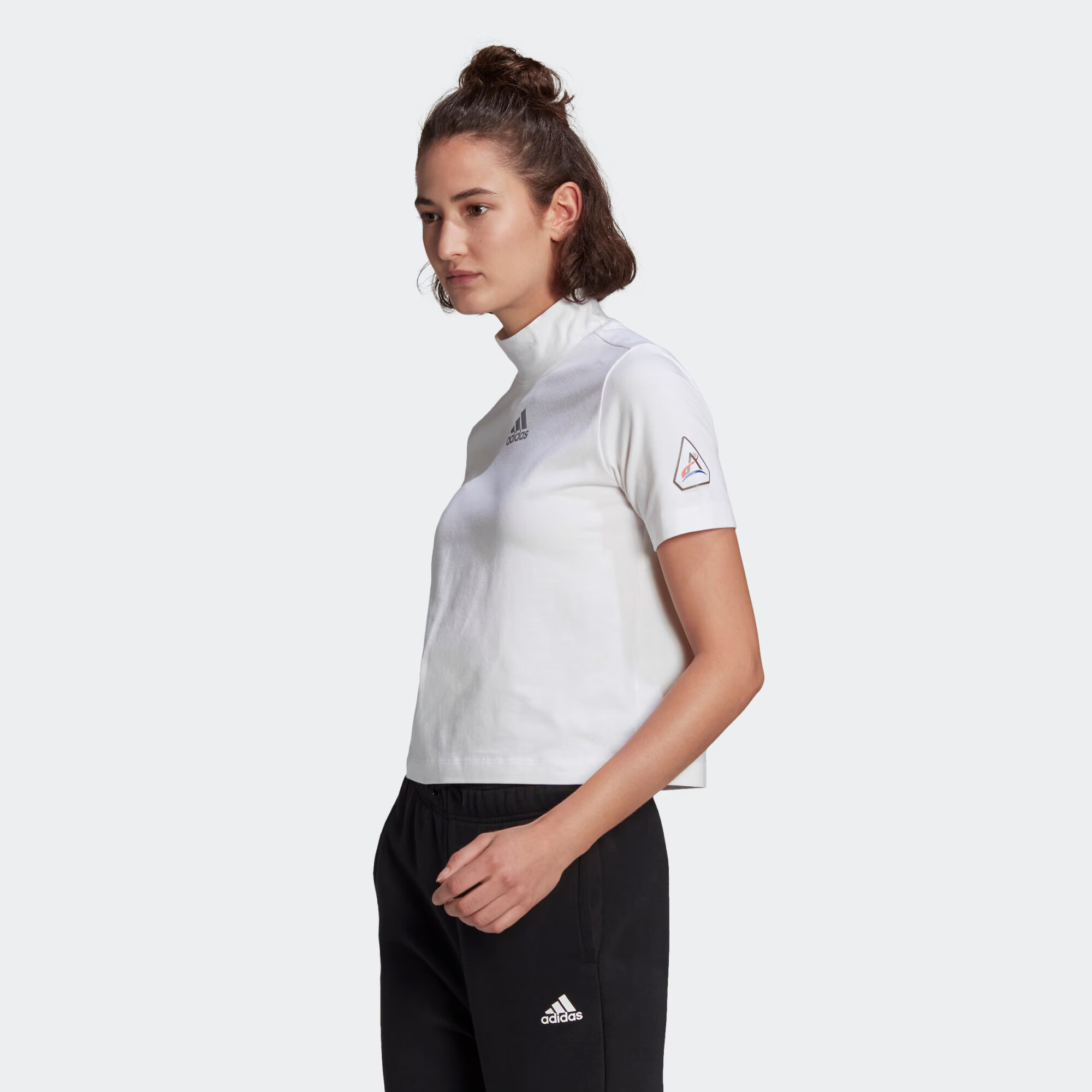 ADIDAS SPORTSWEAR Tricou funcțional gri / alb - Pled.ro