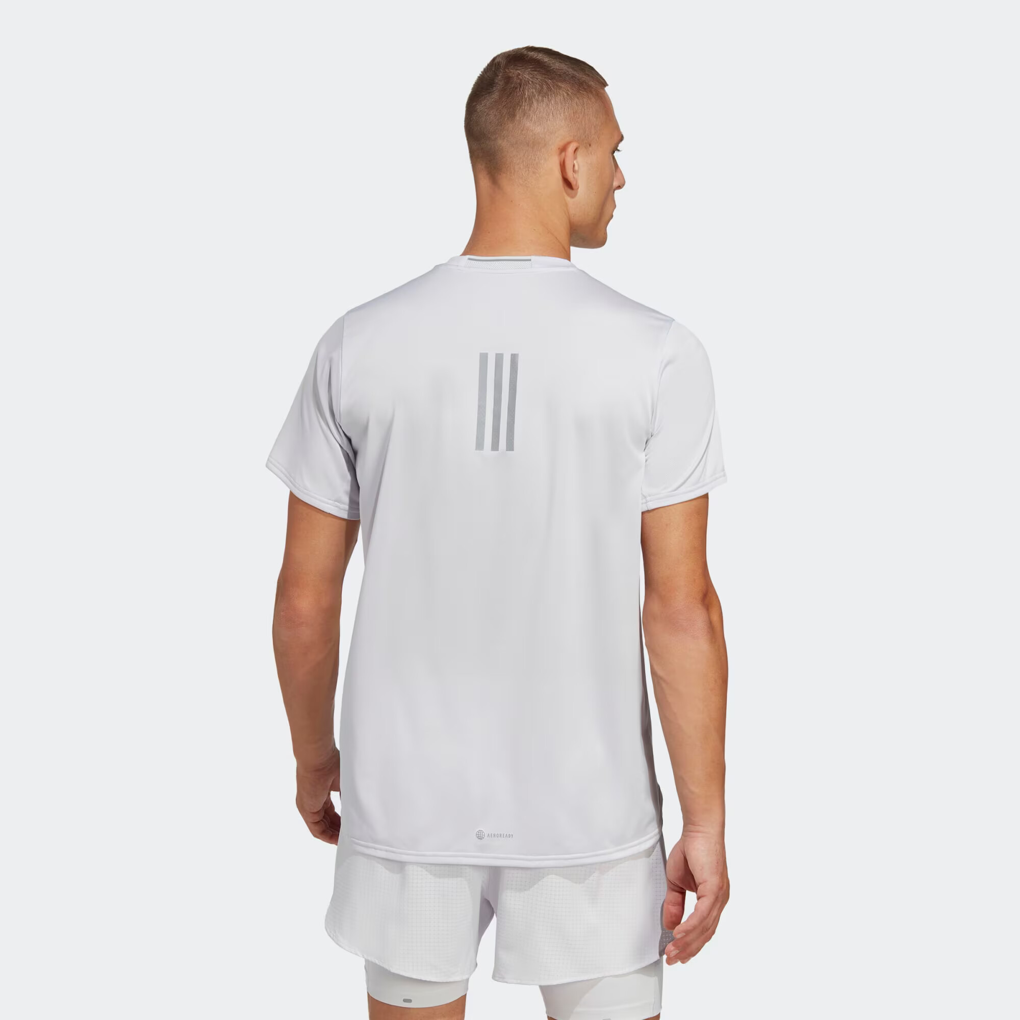 ADIDAS SPORTSWEAR Tricou funcțional gri / alb - Pled.ro