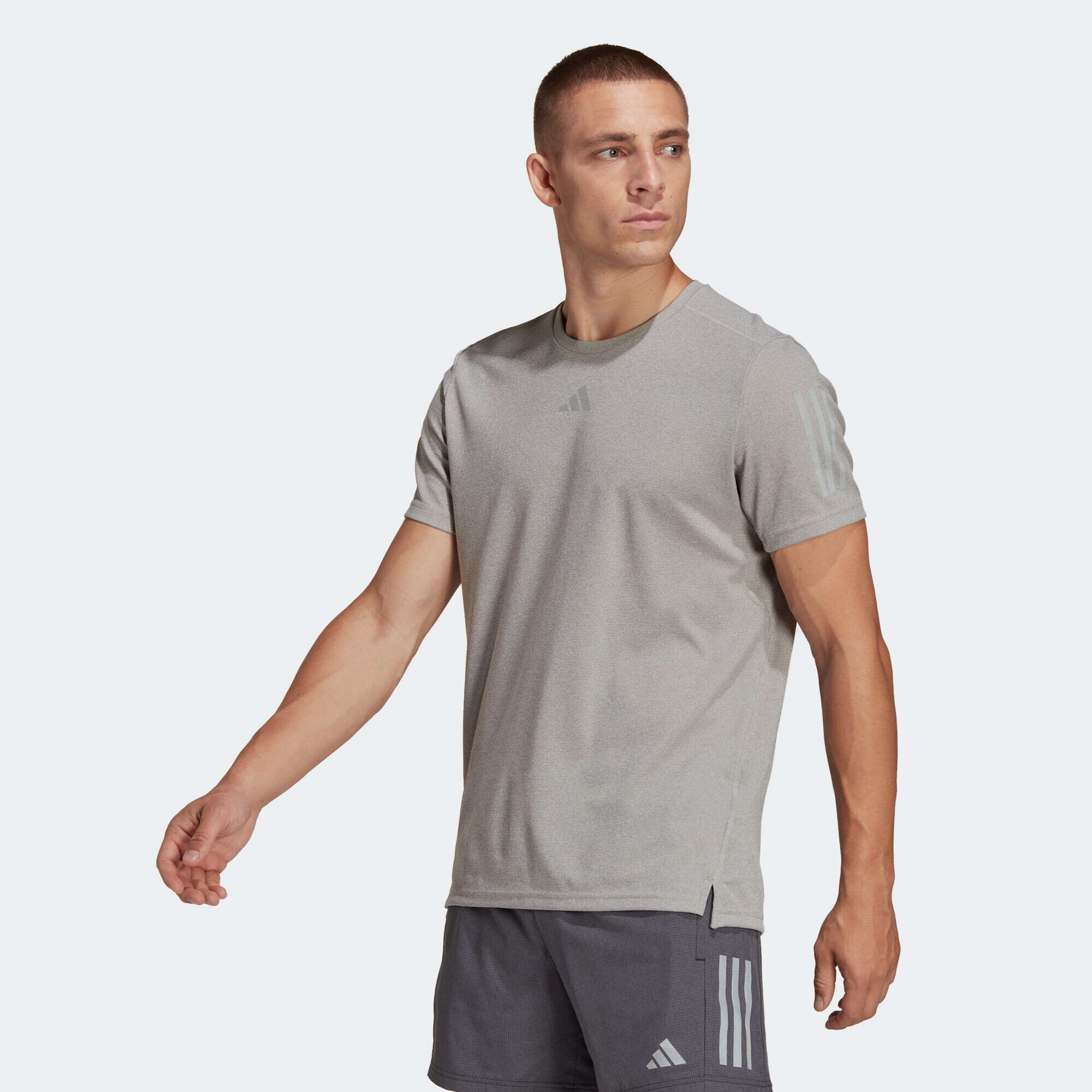 ADIDAS PERFORMANCE Tricou funcțional 'Own The Run Heather' gri / gri piatră - Pled.ro