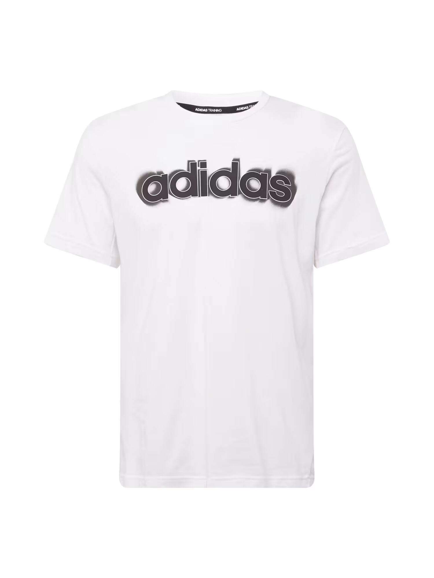 ADIDAS SPORTSWEAR Tricou funcțional 'Aeroready Workout Silicone Print Linear Logo' gri închis / negru / alb - Pled.ro