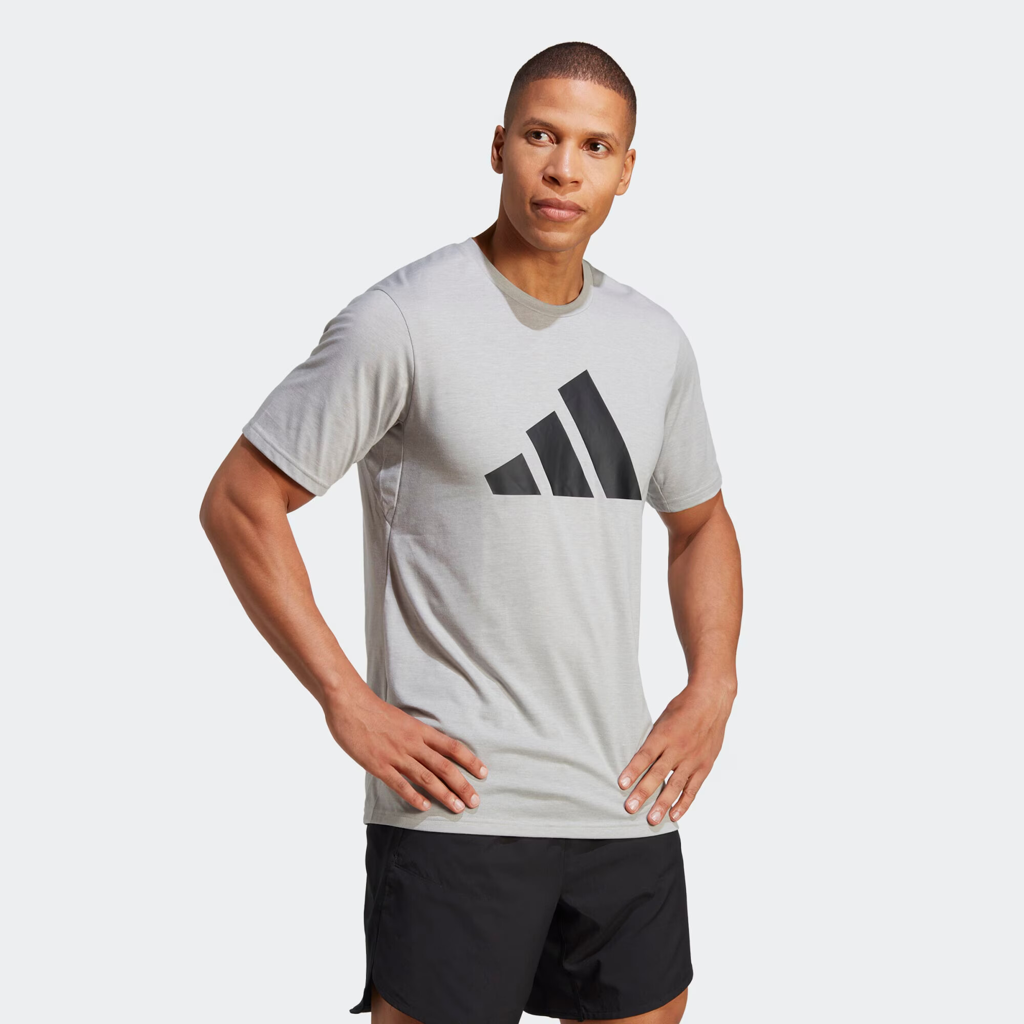 ADIDAS PERFORMANCE Tricou funcțional 'Train Essentials Feelready' gri / negru - Pled.ro