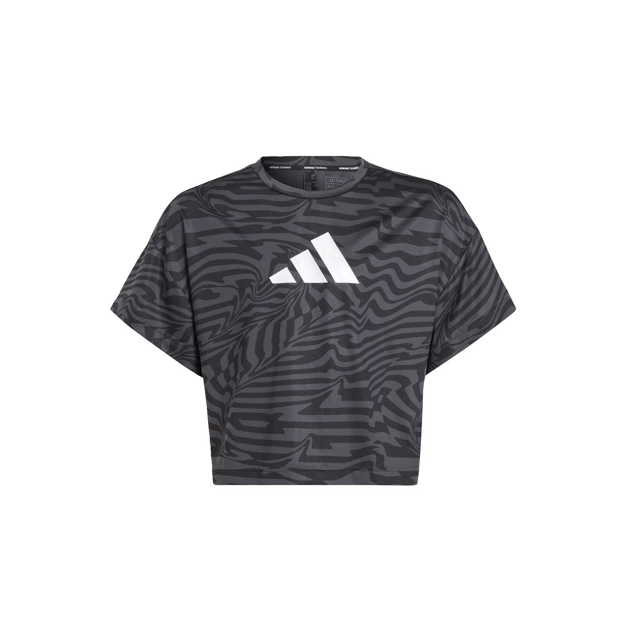 ADIDAS PERFORMANCE Tricou funcțional 'Aeroready Print' gri / negru / alb - Pled.ro