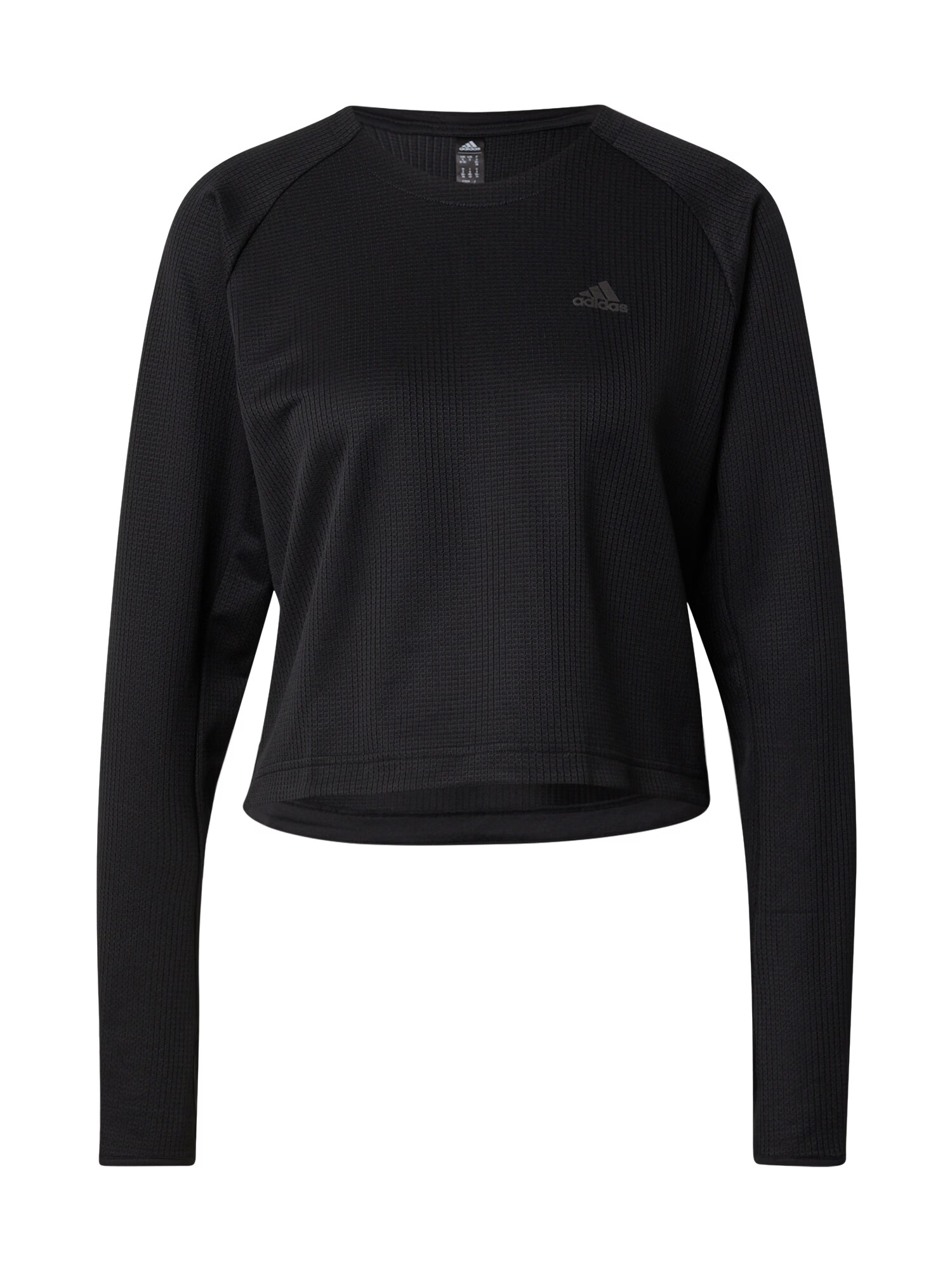 ADIDAS SPORTSWEAR Tricou funcțional 'Run Icons 3-Stripes Warm' gri / negru / alb - Pled.ro