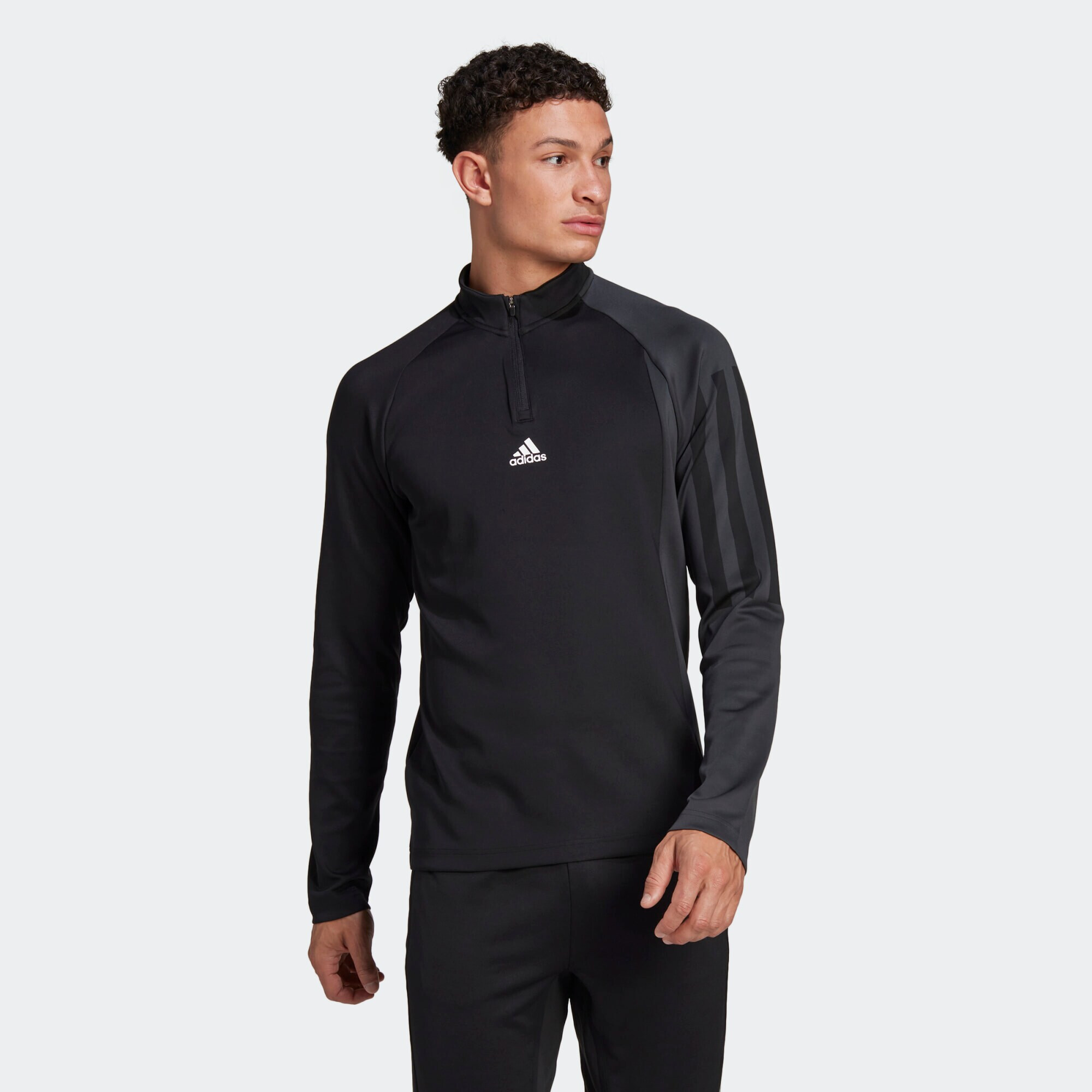 ADIDAS SPORTSWEAR Tricou funcțional 'Colourblock' gri / negru / alb - Pled.ro