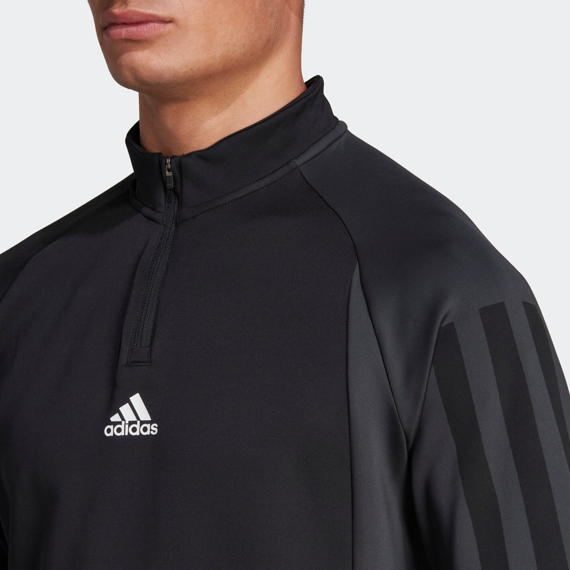 ADIDAS SPORTSWEAR Tricou funcțional 'Colourblock' gri / negru / alb - Pled.ro